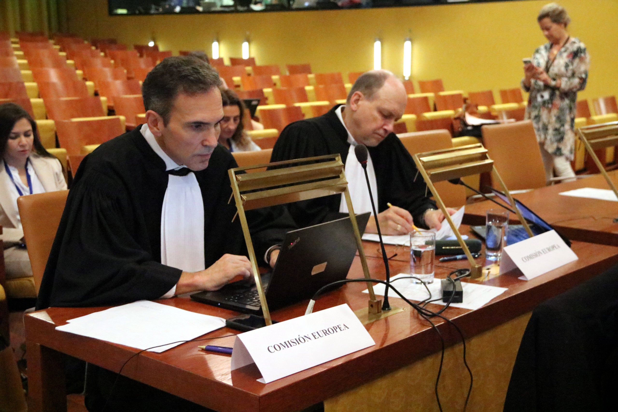 Carlos Urraca Cavides, representant de la Comissió Europea, en la vista de les prejudicials per la llei d'amnistia al TJUE / ACN