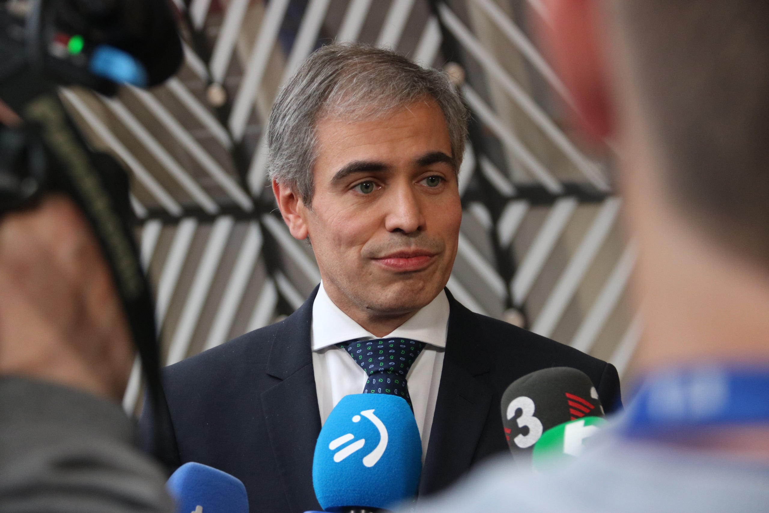 El secretari d'Estat de la Unió Europea del govern espanyol, Fernando Sampedro, durant una atenció als mitjans / ACN