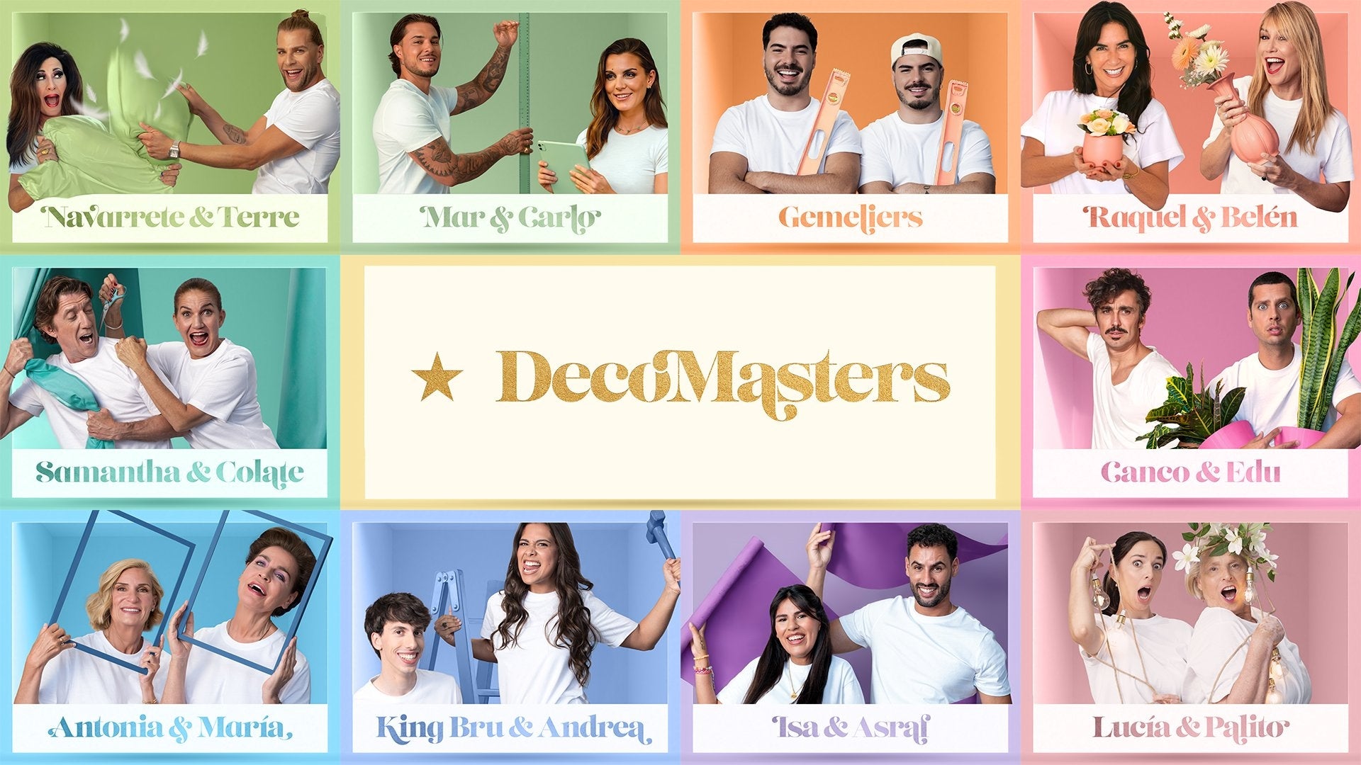 Aquestes són les 10 parelles que concursen a 'DecoMasters' | RTVE