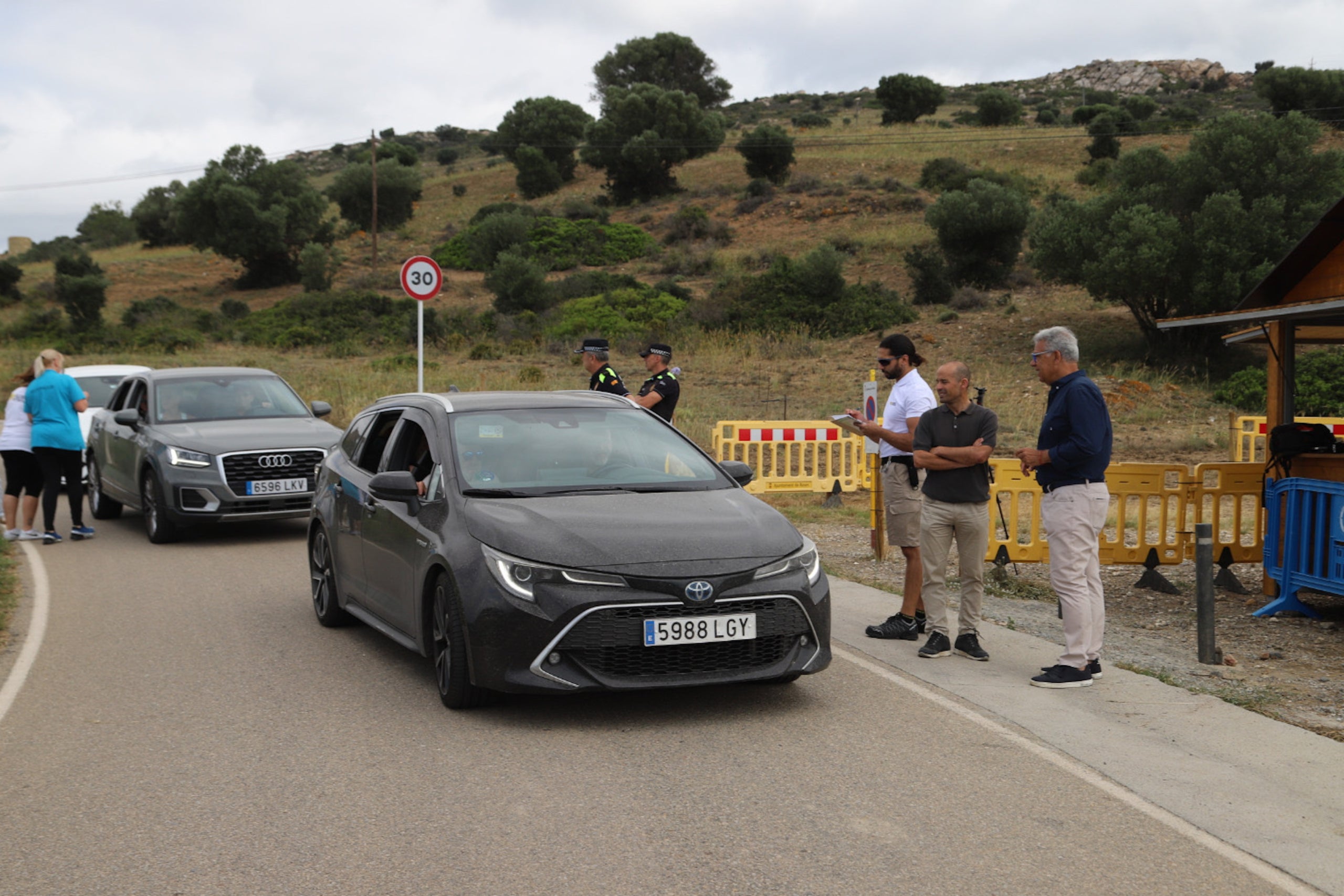 Control d'accés al Cap de Creus, aquest diumenge / Cedida a l'ACN per l'Ajuntament de Roses