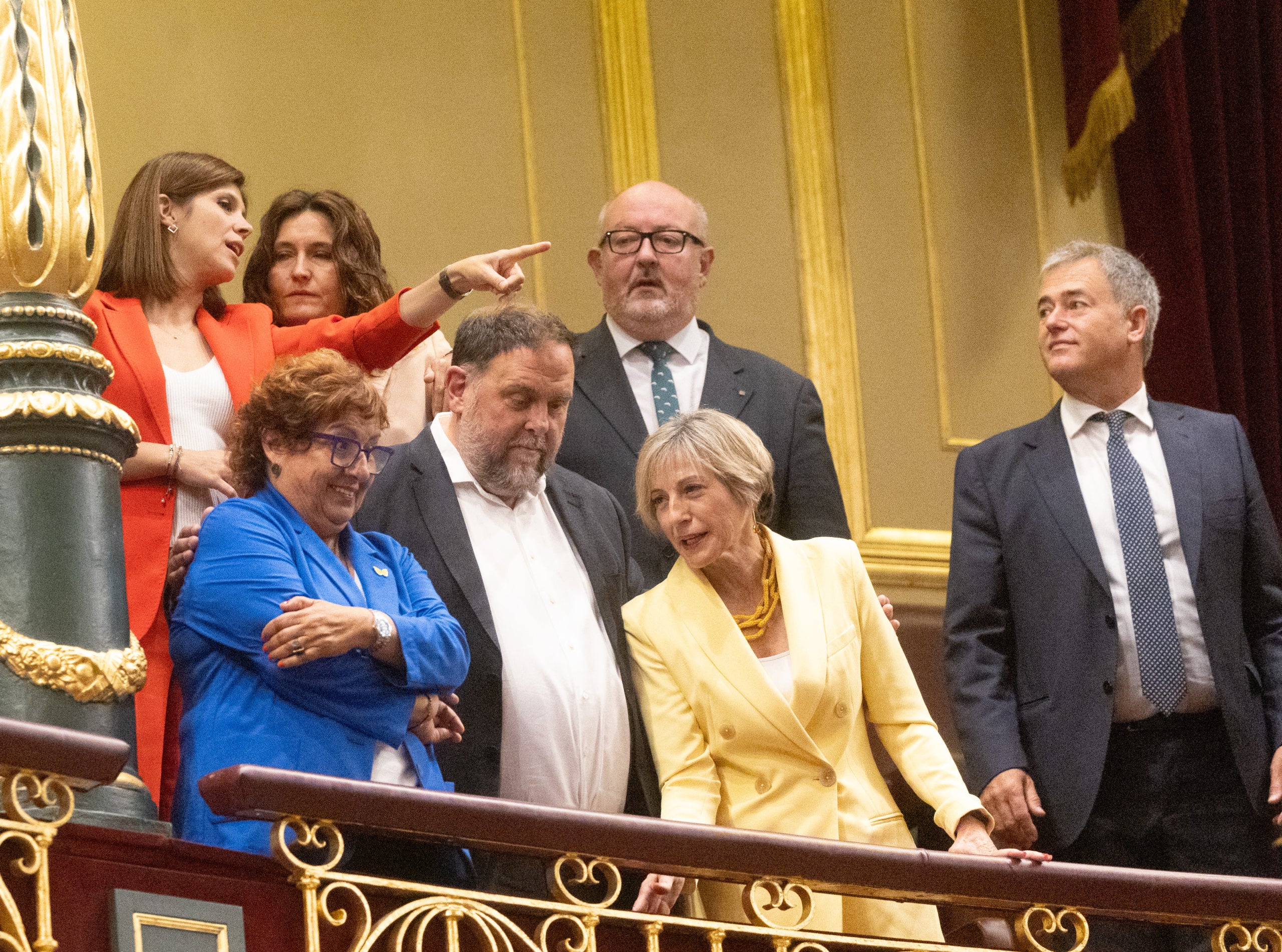 Les republicanes Dolors Bassa i Carme Forcadell abans d'entrar a la seu del Tribunal Suprem el 23 de març del 2018 | Imatge d'arxiu, ACN / Javier Barbancho