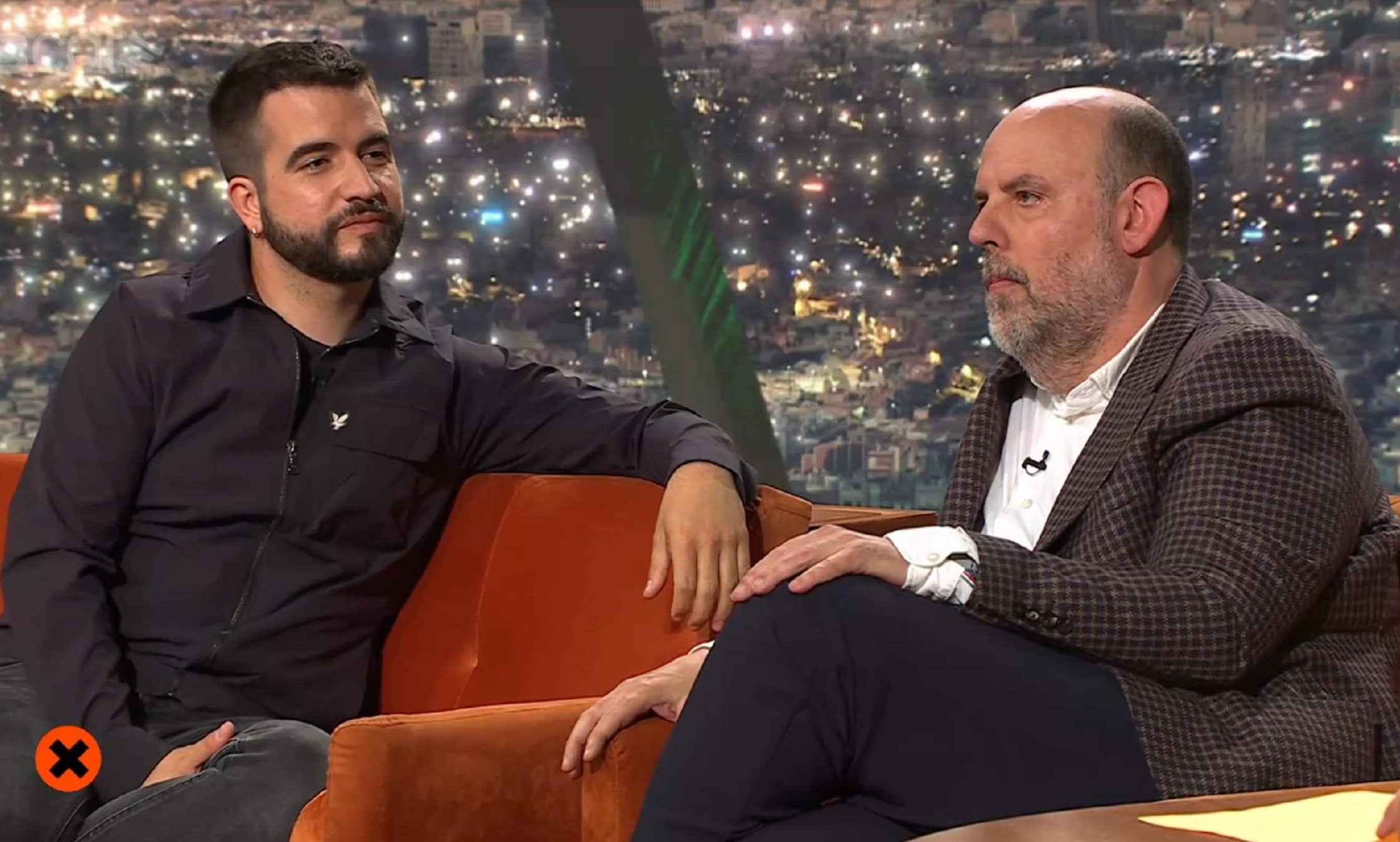 Jordi Basté y Ricard Ustrell en una entrevista en 'Col·lapse' | TV3