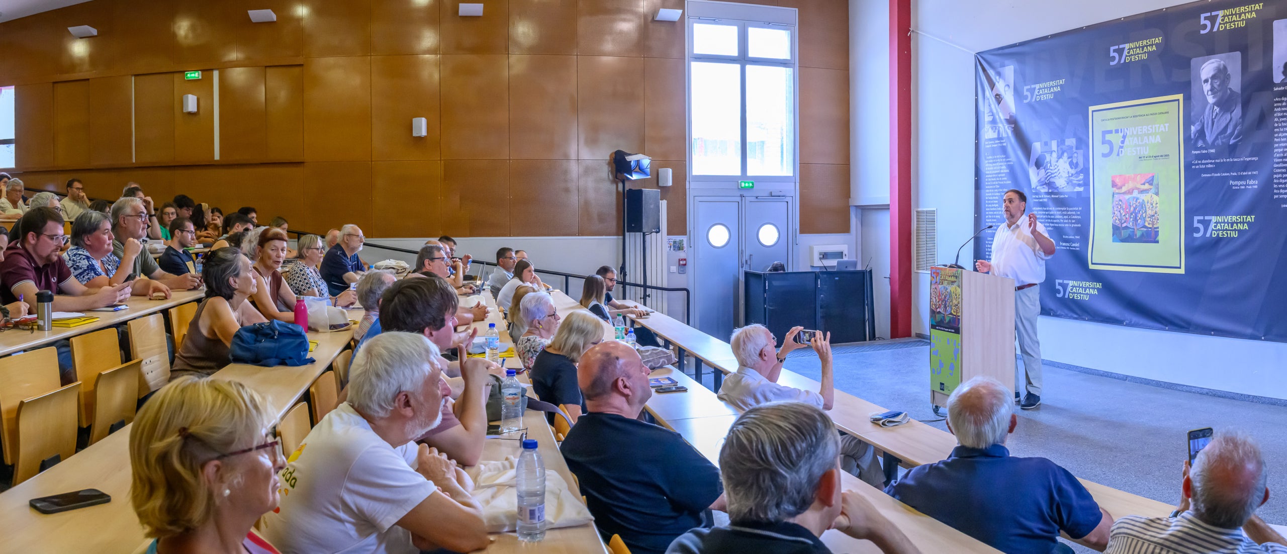 Una imatge de la classe magistral de Junqueras/Josep Maria Muntaner/UCE