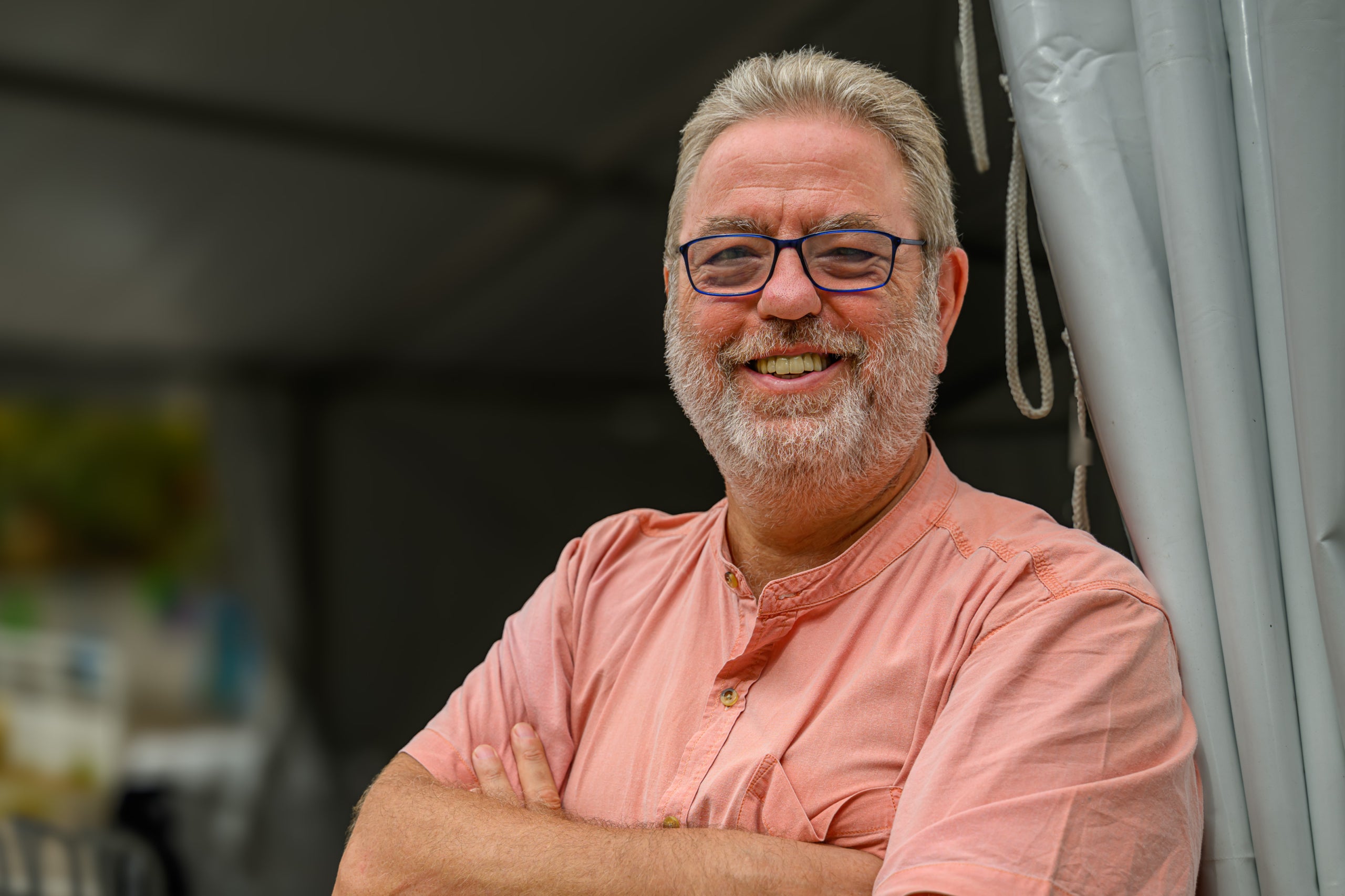 Àngel Casals, en un moment de l'entrevista/Josep Maria Montaner/UCE
