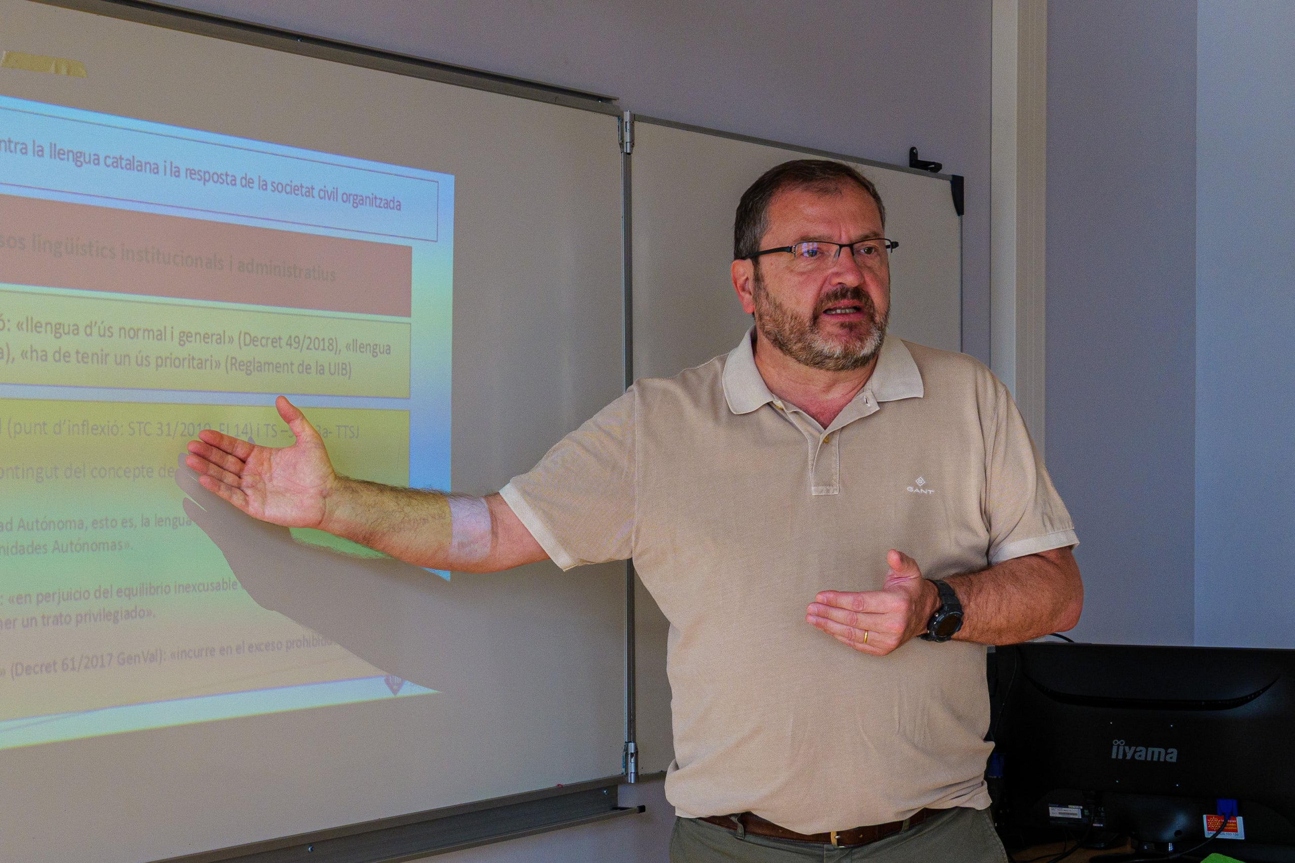 Antoni Llabrés, en la seva presentació de l'estat de la llengua a Balear/Josep Maria Montaner/UCE