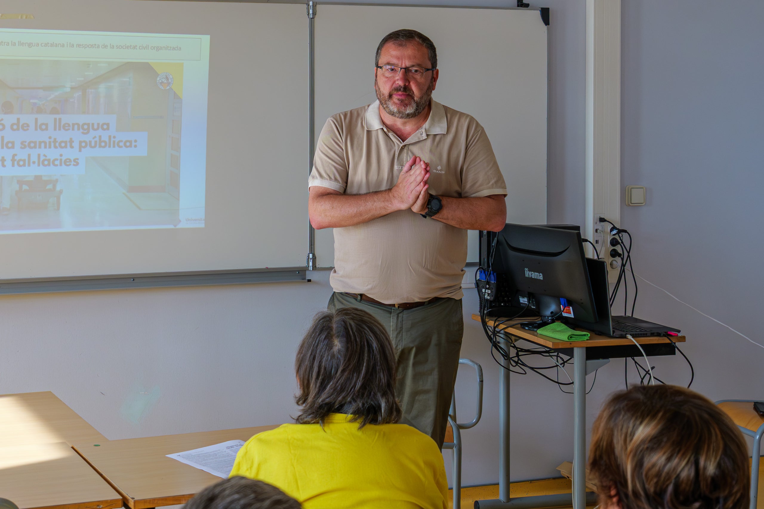Antoni Llabrés, en la seva presentació de l'estat de la llengua a Balear/Josep Maria Montaner/UCE