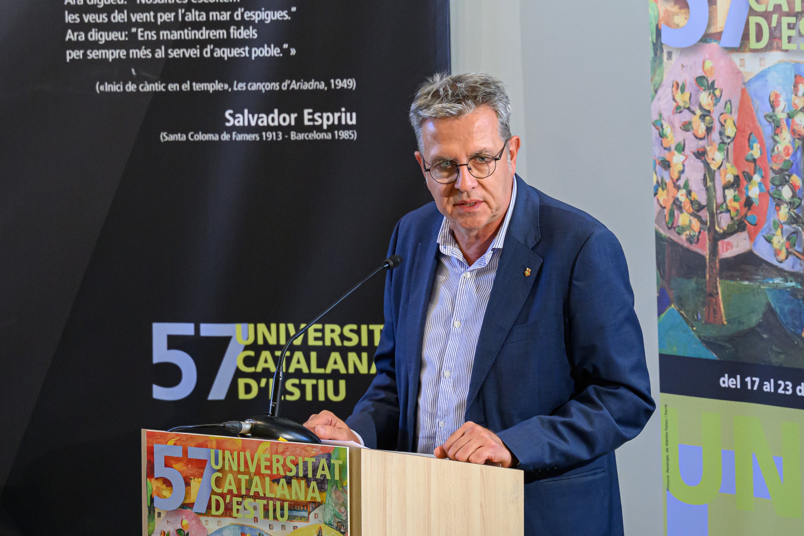 Joan Talarn, president de la Diputació de Lleida a l'UCE d'aquest migdia/Josep Maria Montaner/UCE