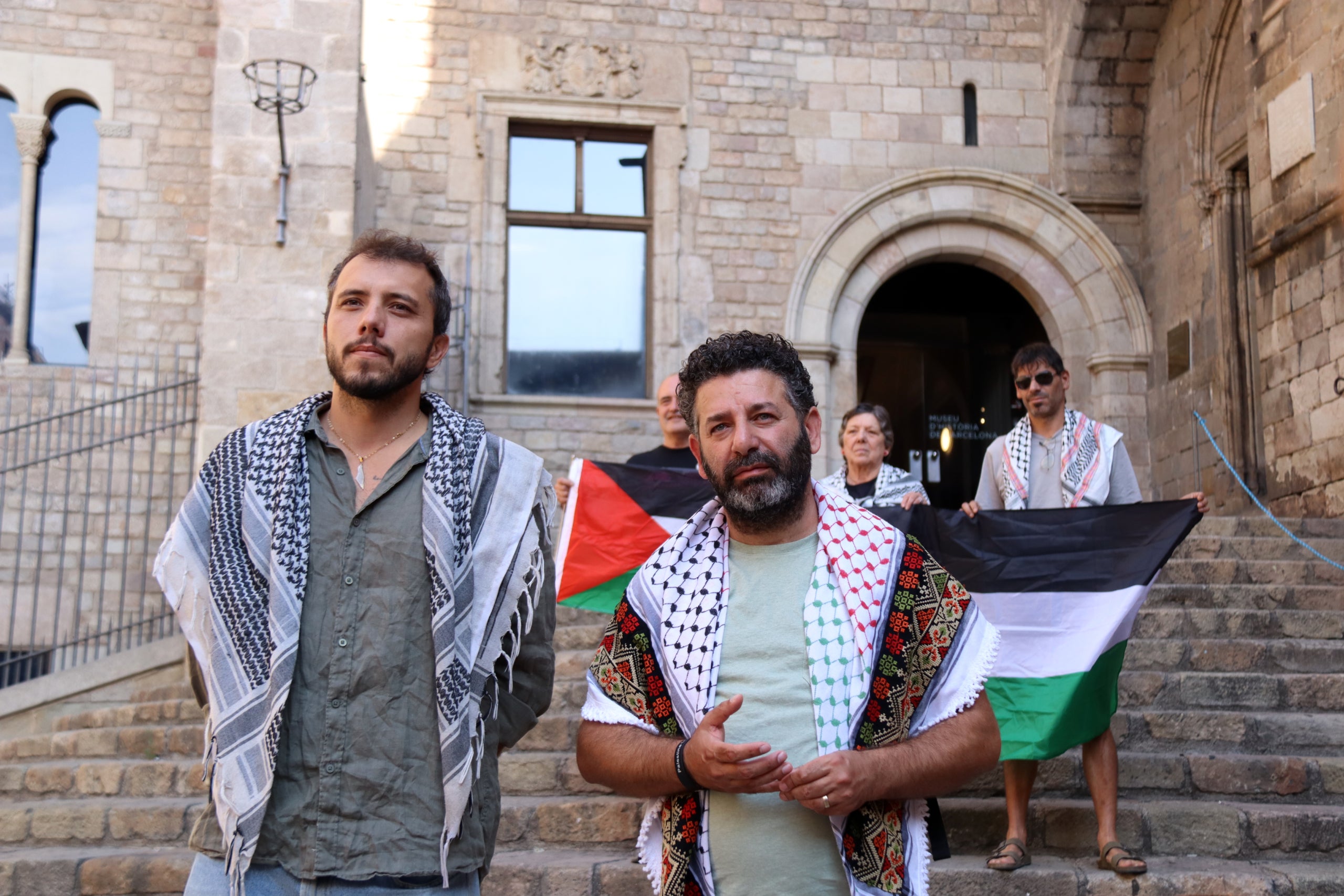 Representant de la missió humanitària que sortirà de Barcelona cap a Gaza / ACN-Sara Soteras