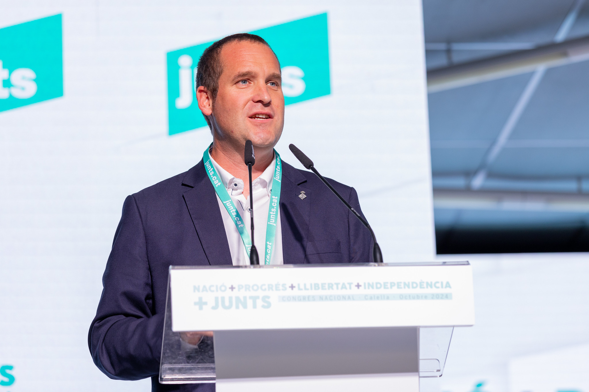 Marc Buch, durant el Congrés de Junts celebrat a Calella/Núria Càmara