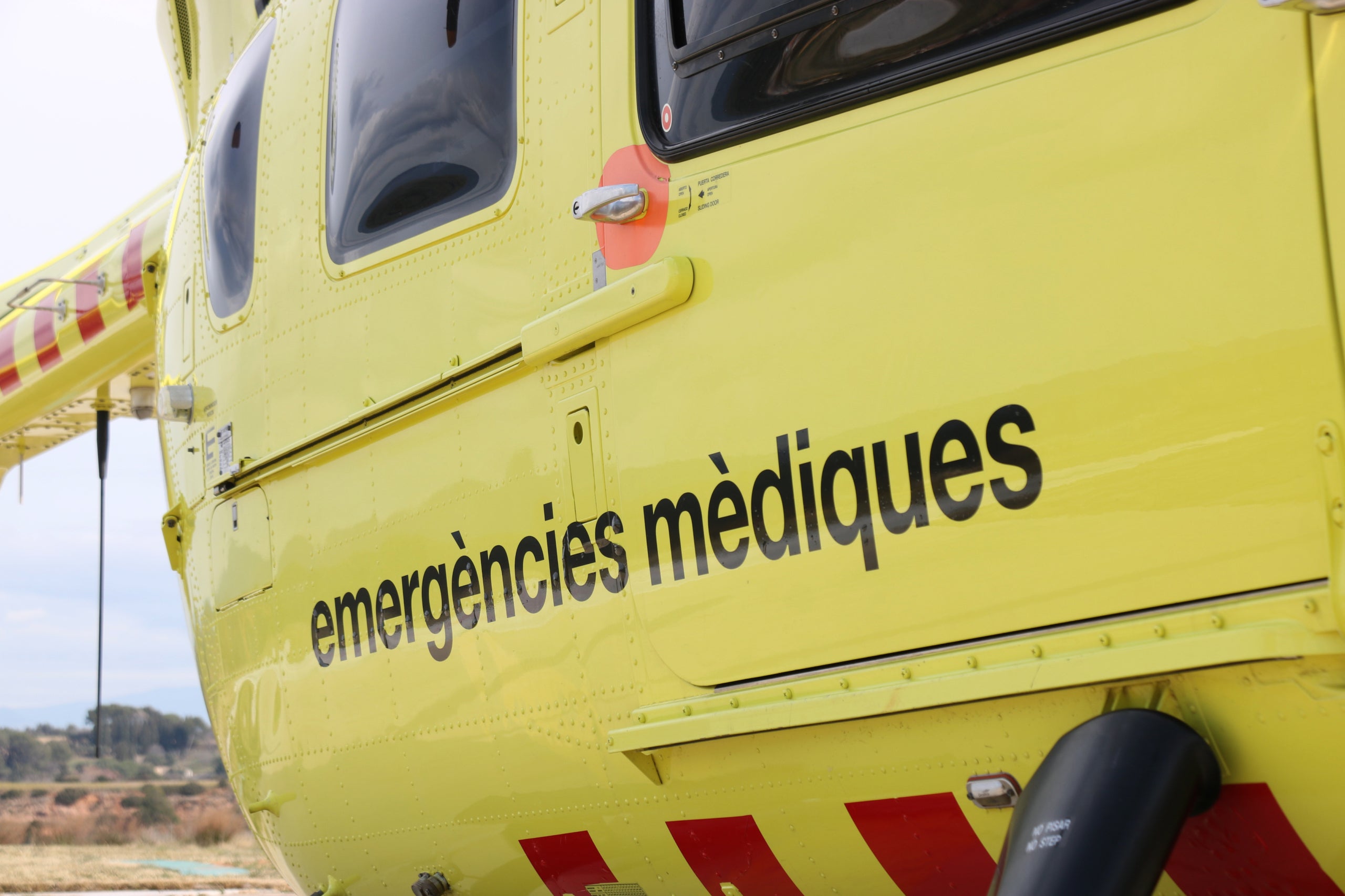 Lateral de un helicóptero del SEM | Norma Vidal (ACN)