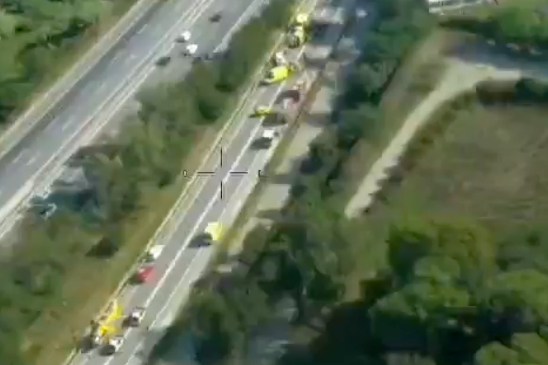 Imagen aérea del accidente / Trànsit