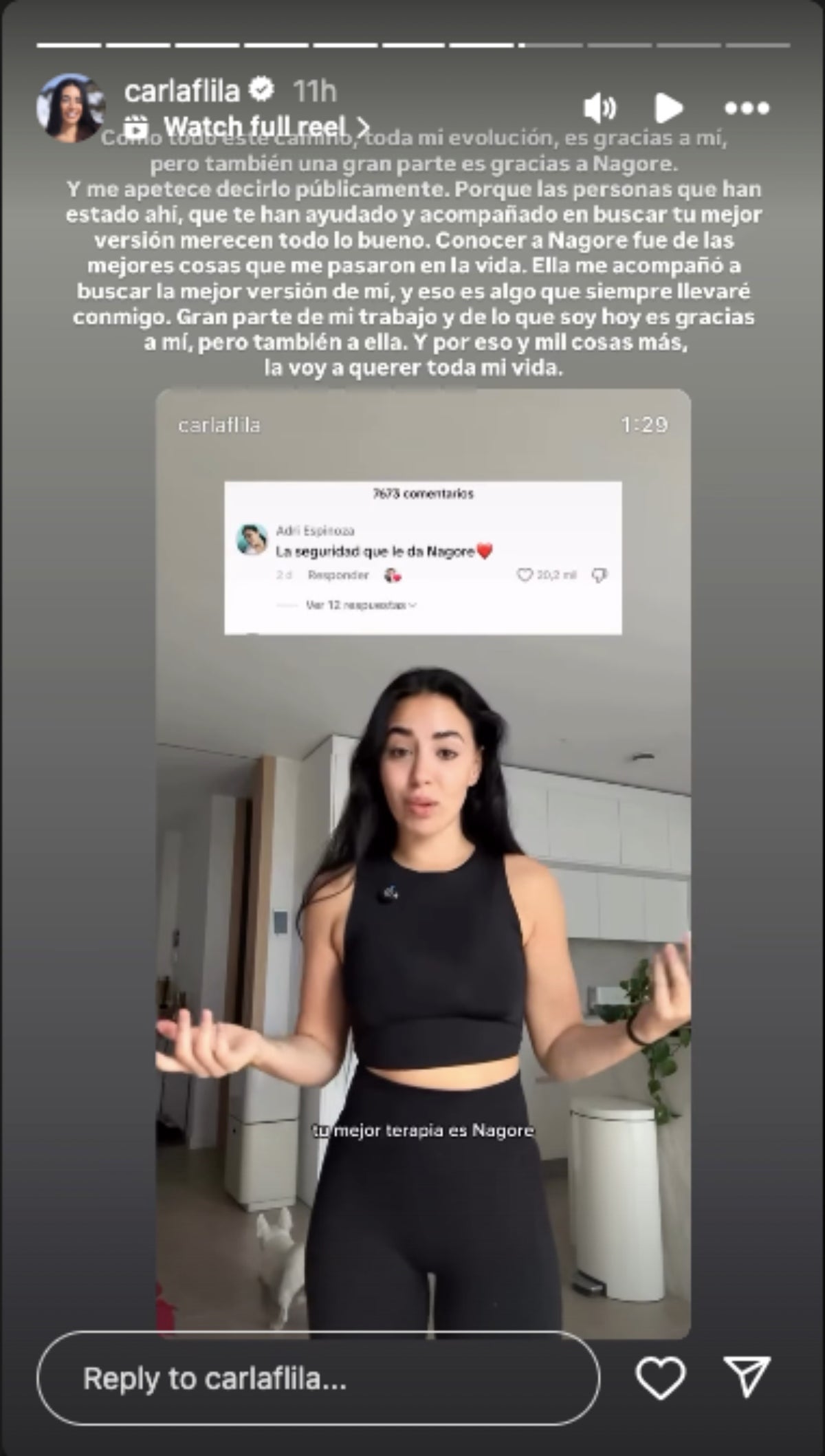 Carla Flila confirma la ruptura amb Nagore Robles a través d'un text | Instagram