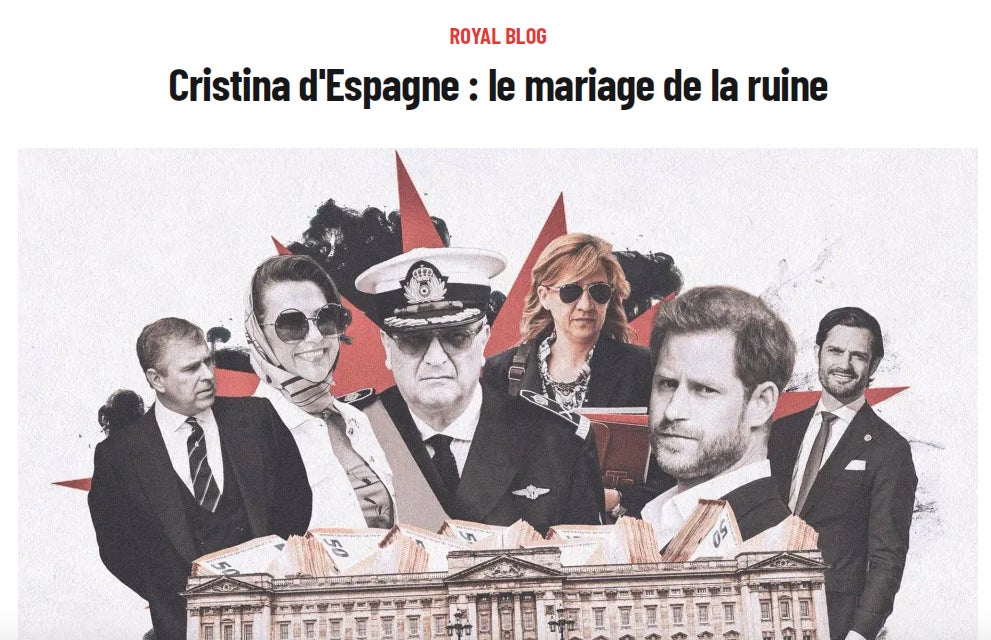 El diari francès analitza la vida de desgràcies de Cristina de Borbó - Paris Match