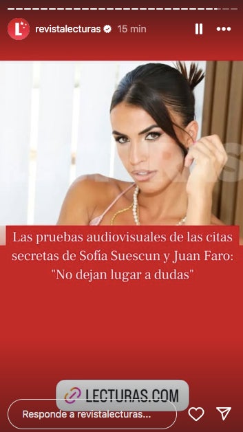 La revista té proves que demostren la infidelitat de Sofía Suescun - Instagram