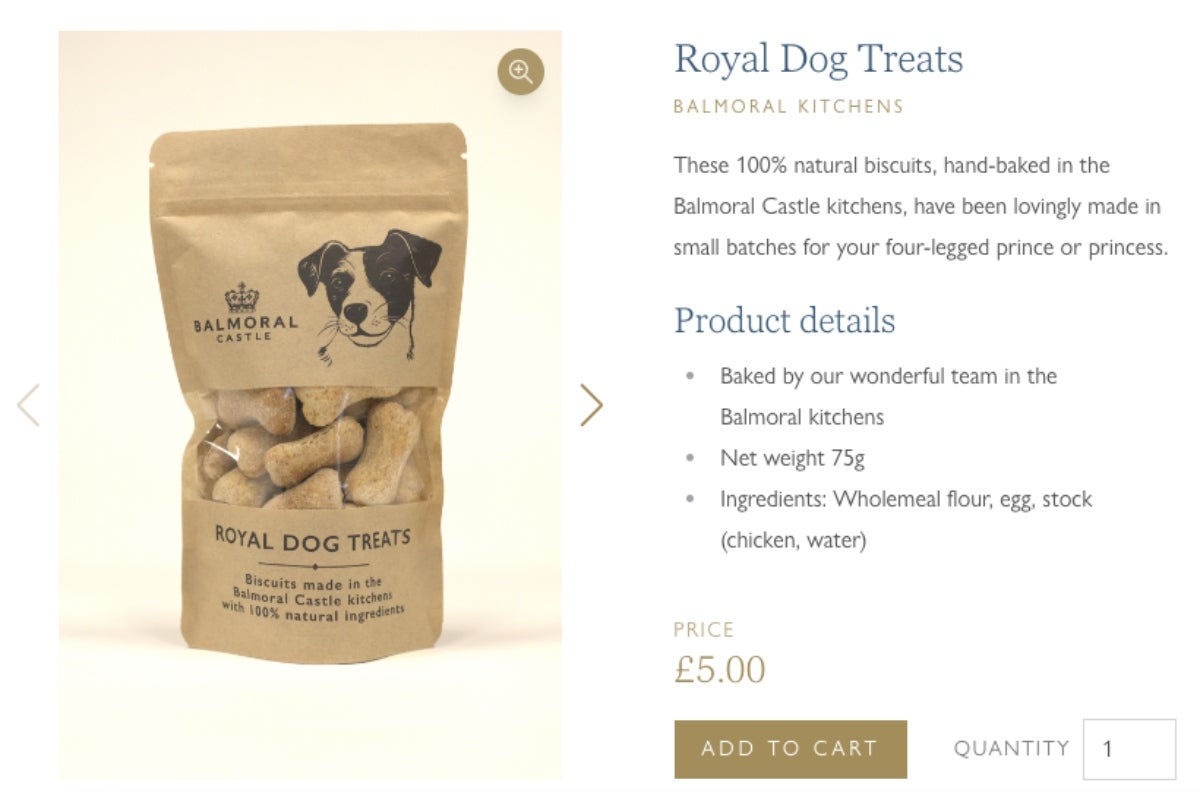 Las galletas para perros, el nuevo negocio de Carles d'Anglaterra | Balmoral Castle Web