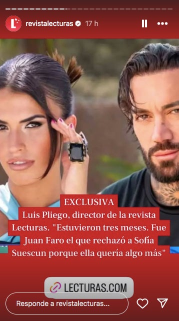 Més detalls sobre com va començar la infidelitat de Sofía Suescun - Instagram
