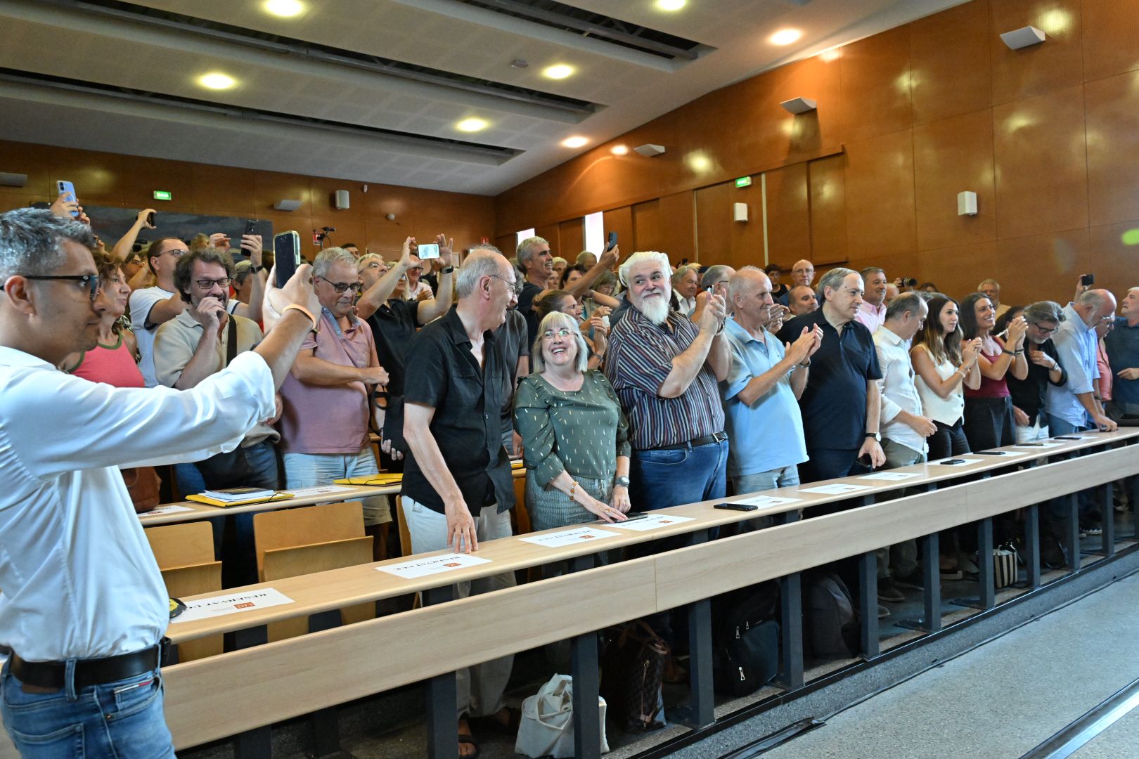 Una imatge de la sala on ha pronunciat la conferència Carles Puigdemont/Josep Maria Montaner/UCE