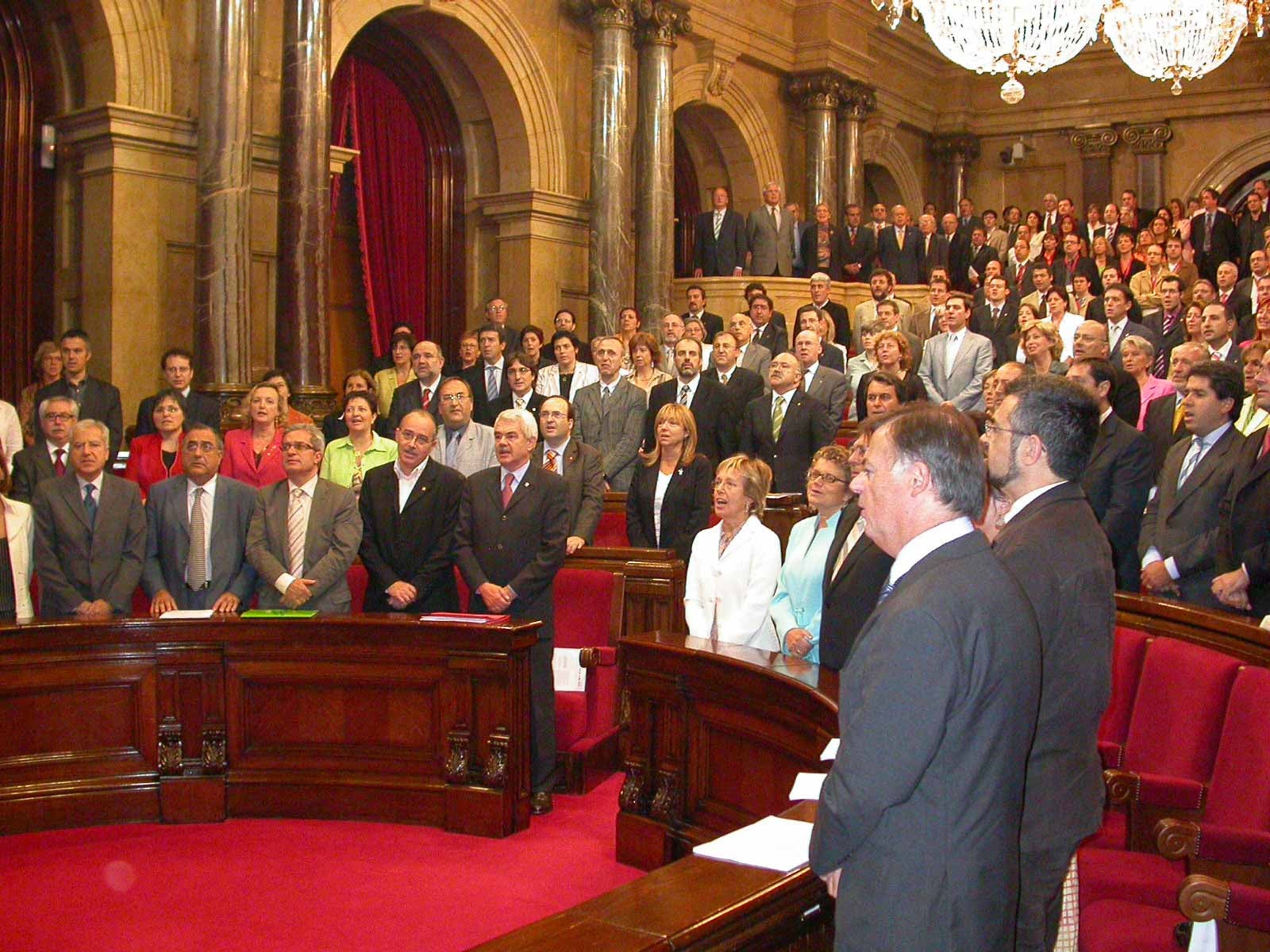 El Ple del Parlament del 30 de setembre quan va aprovar el nou Estatut/Xavier Alsinet/ACN