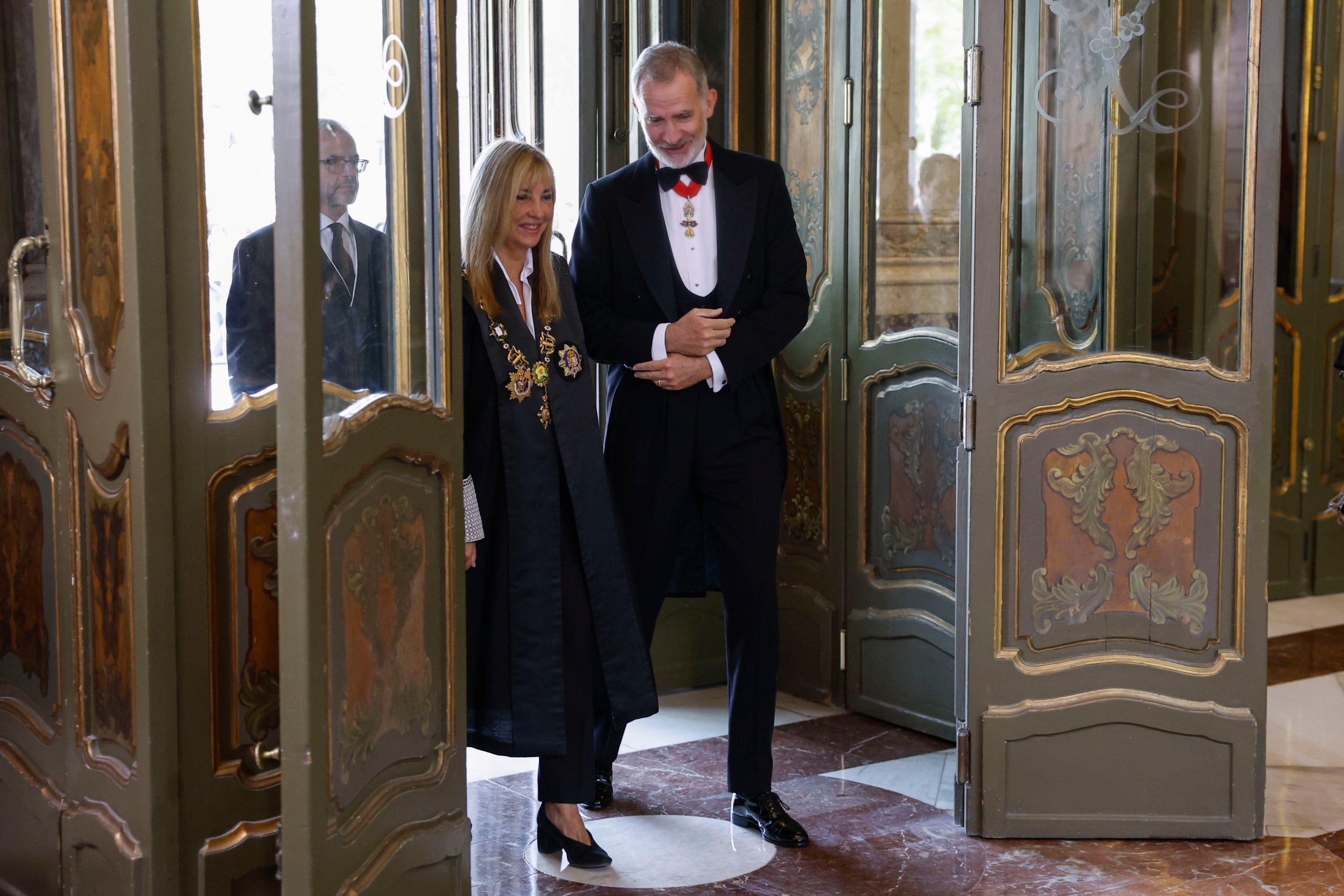 Felip de Borbó entra al Suprem acompanyat de la presidenta del TS i el CGPJ, IsabelPerelló/EFE Pool