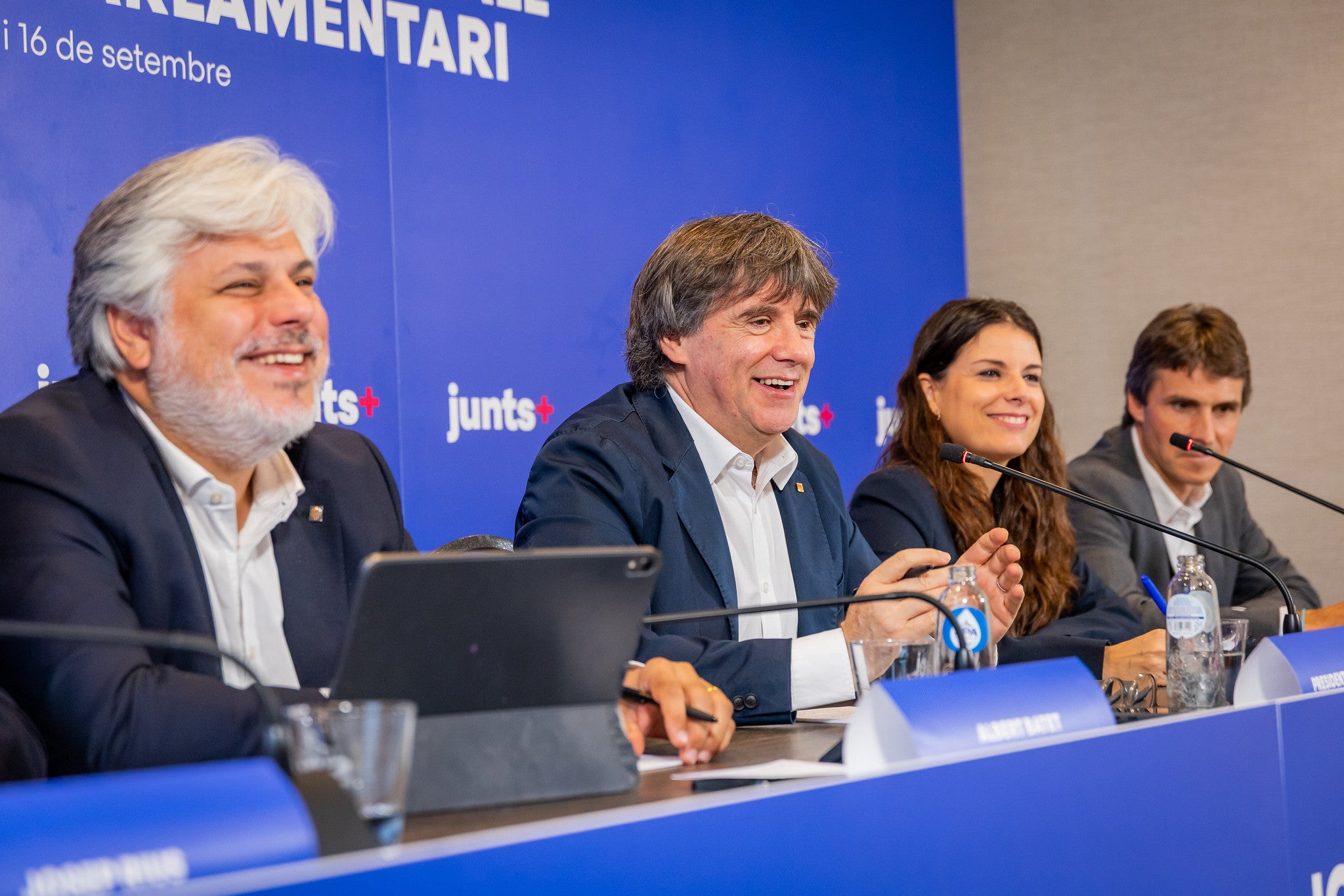 Puigdemont, reunit amb els responsables del grup parlamentari de Junts, a Waterloo / Junts
