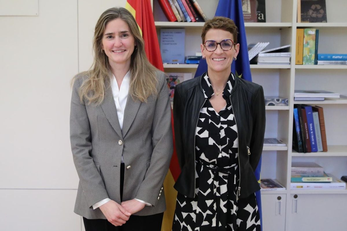 María Chivite i la ministra Aagesen en una de les seves reunions | Servimedia