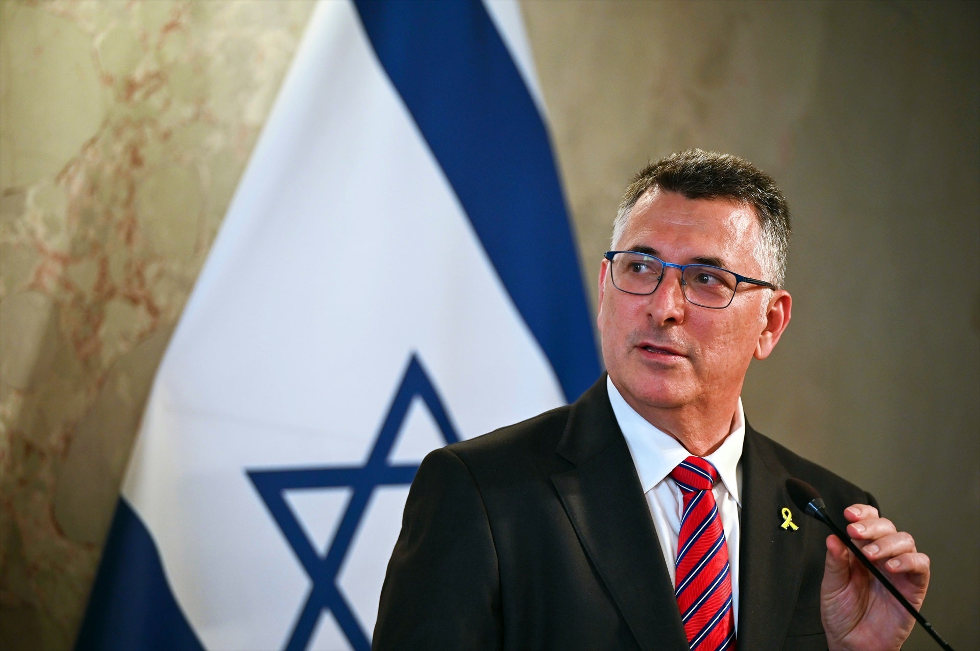 El ministro de Exteriores de Israel, Gideon Saar, en una visita a Europa / Katharina Kausche/DPA