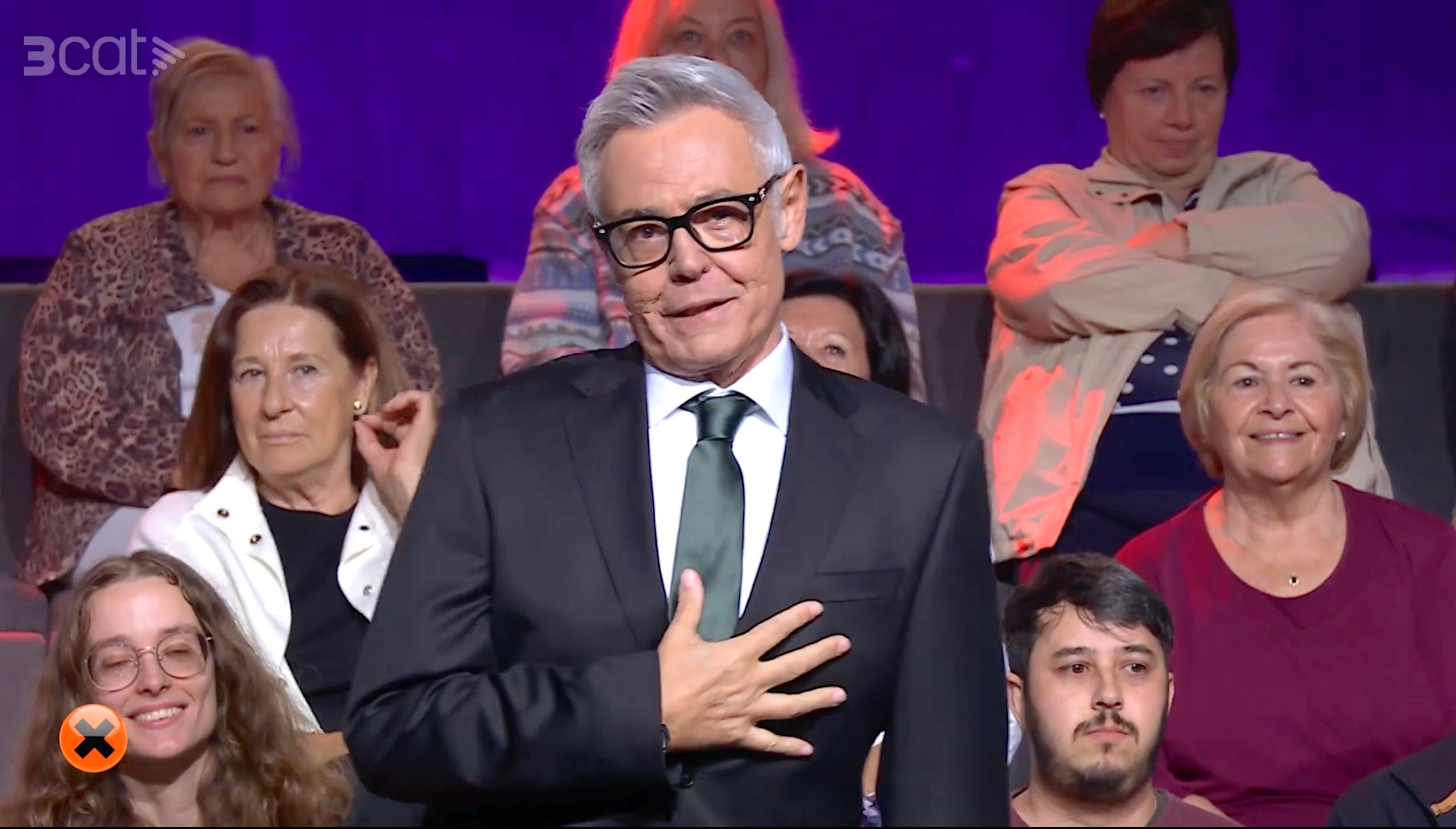 Jordi González, en el primer minut del seu primer 'Col·lapse' / 3Cat