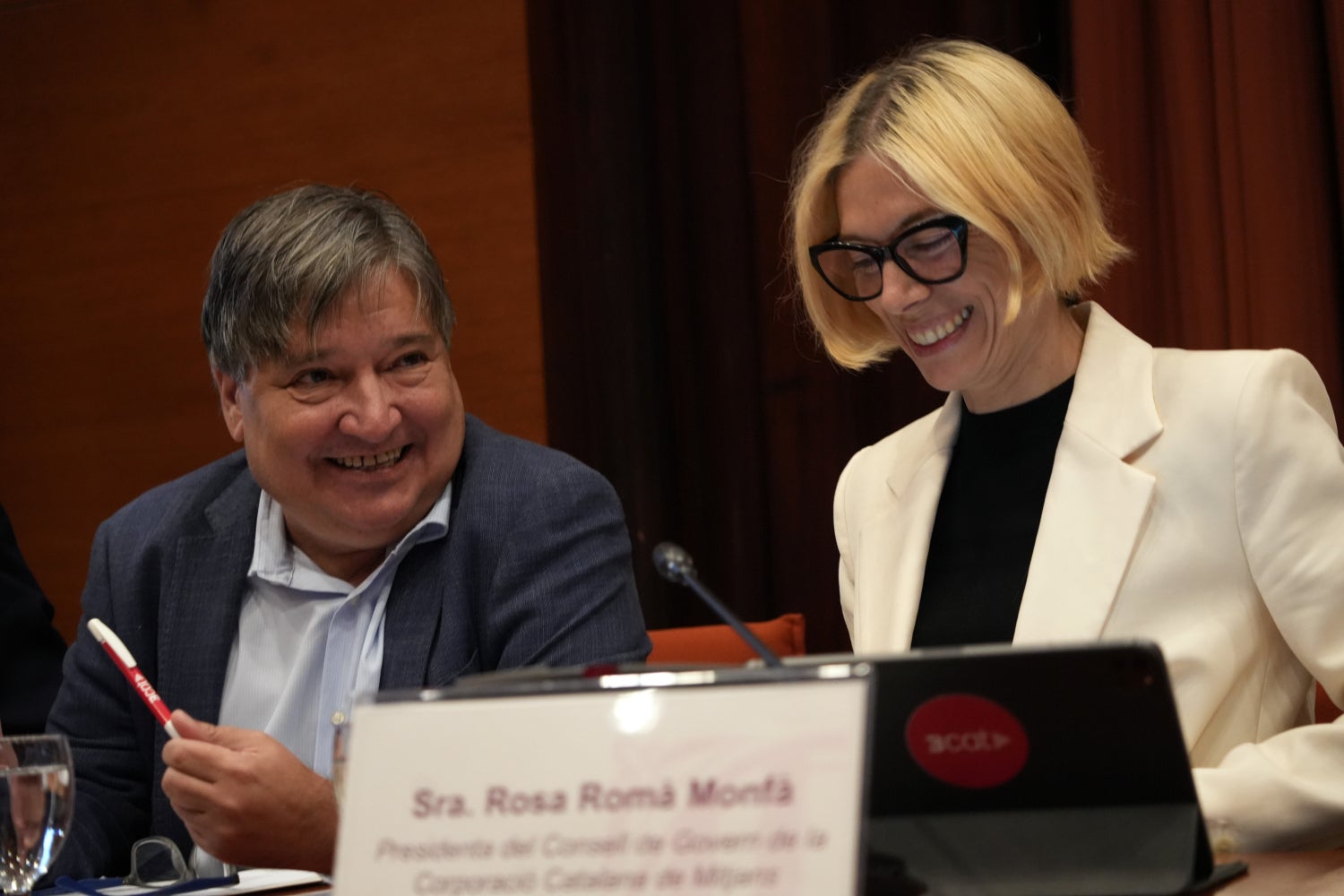 Sigfrid Gras i Rosa Romà compareixen i donen dades de l'estrena de 3CatInfo - ACN