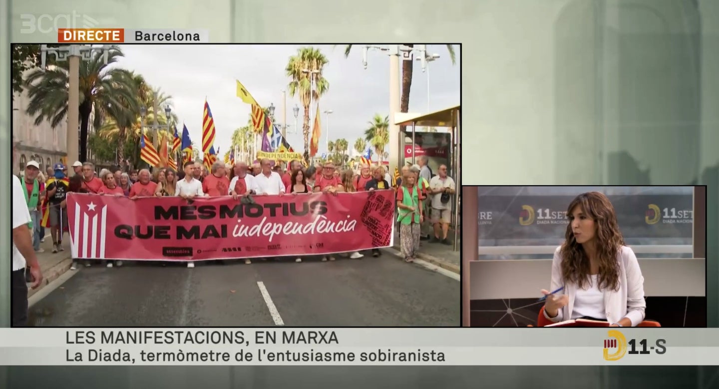 TV3 lidera gràcies a l'especial informatiu per la Diada - 3Cat