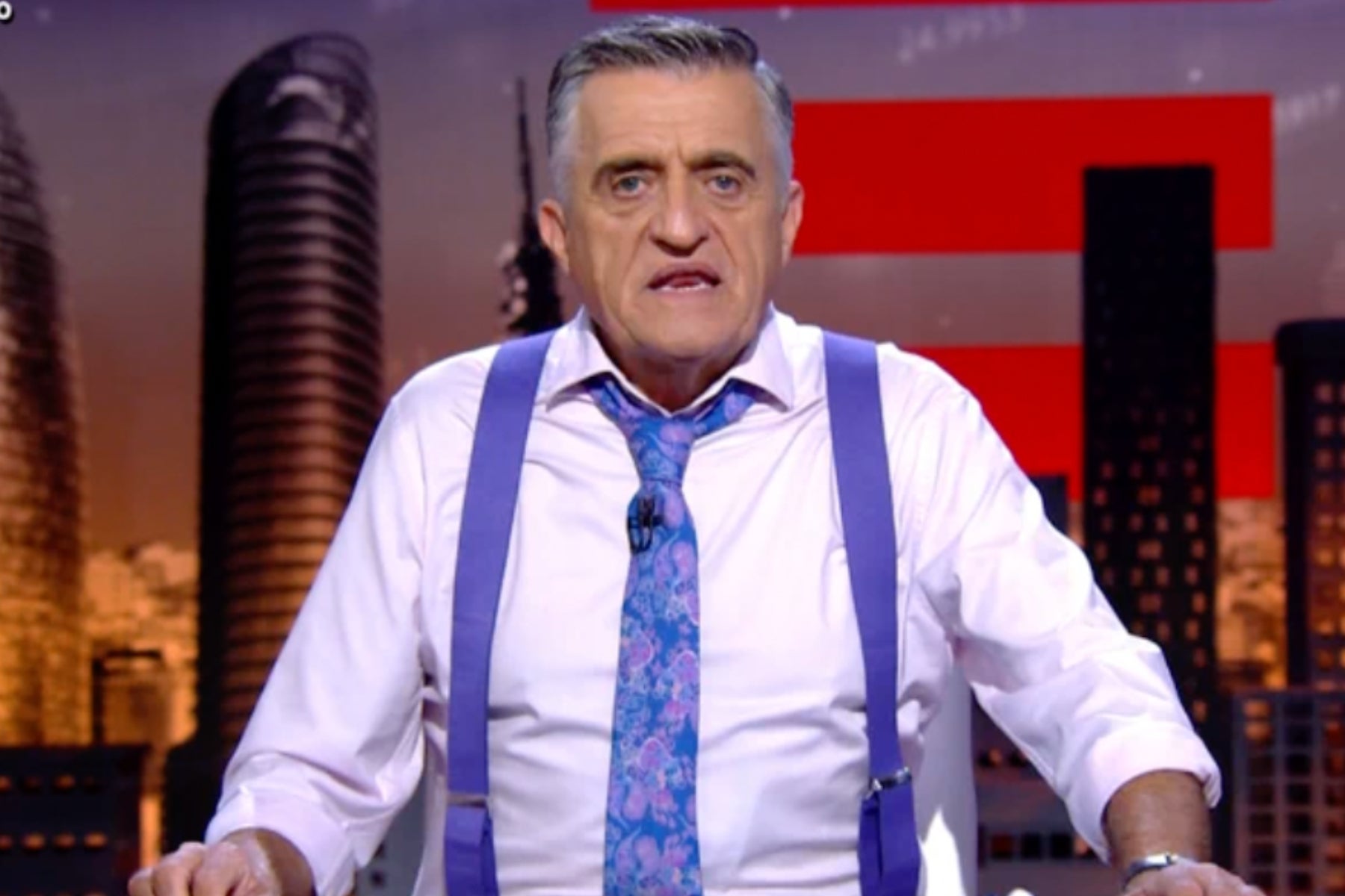 El Gran Wyoming, da paso al gag de la imitadora de Míriam Nogueras / La Sexta
