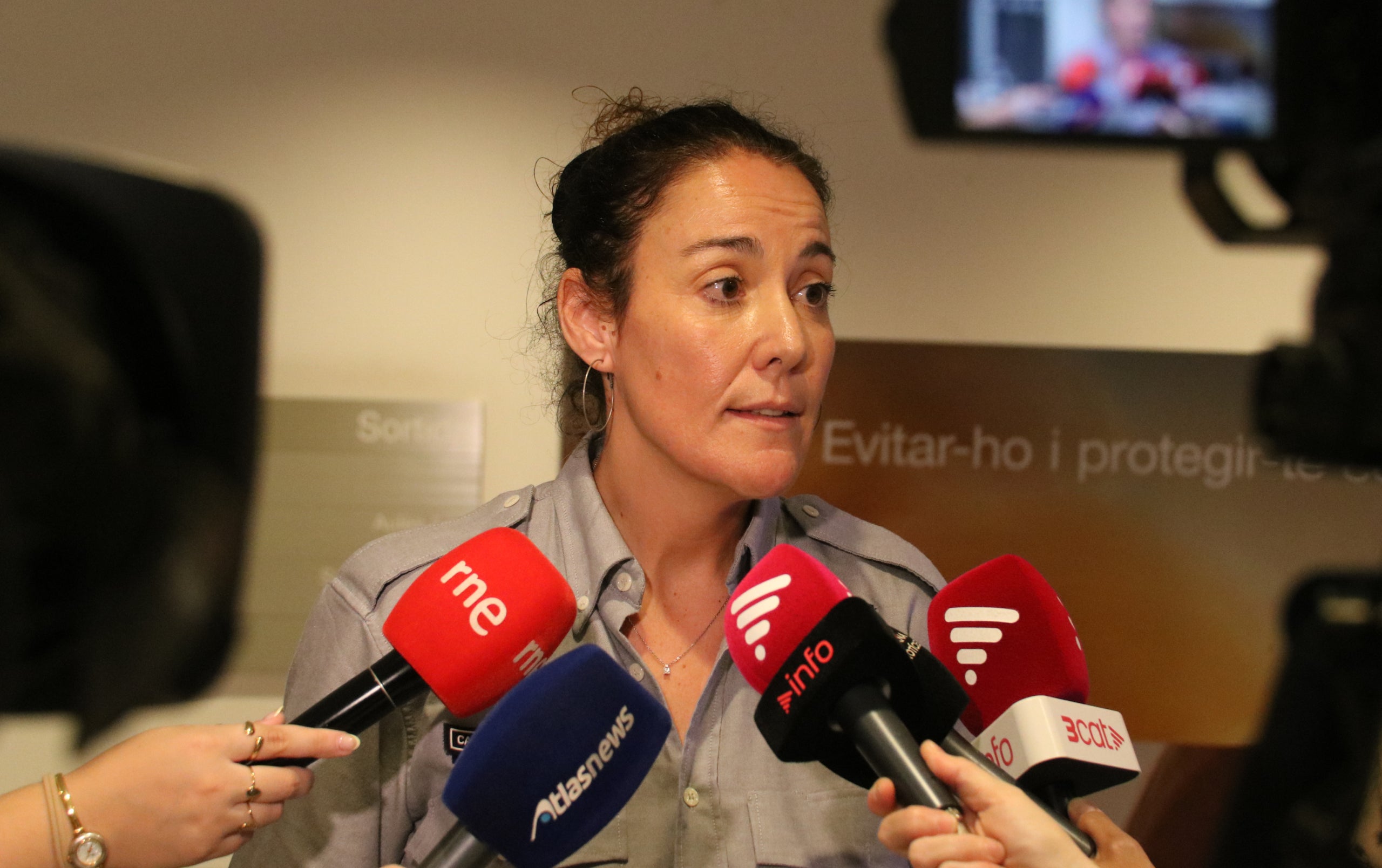 La jefa de Operaciones de Protección Civil, Cristina Vicente / ACN