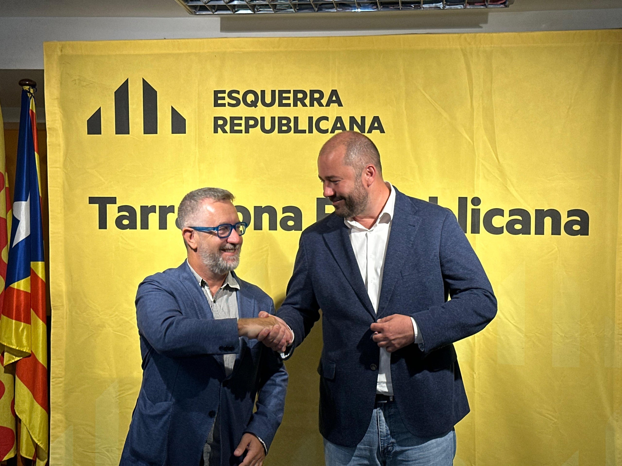 Los dos candidatos en las primarias de ERC, Saül Garreta y Xavier Puig, después de la jornada electoral / ACN