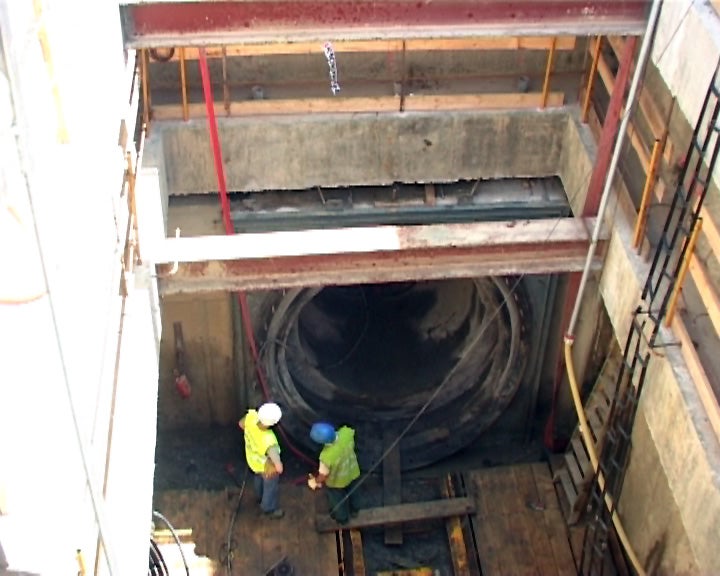 Imagen de archivo de las obras de ampliación de la desaladora de la Tordera de Blanes se terminaron en noviembre de 2010. En la imagen, el túnel del nuevo sistema de captación de agua marina | Archivo ACN