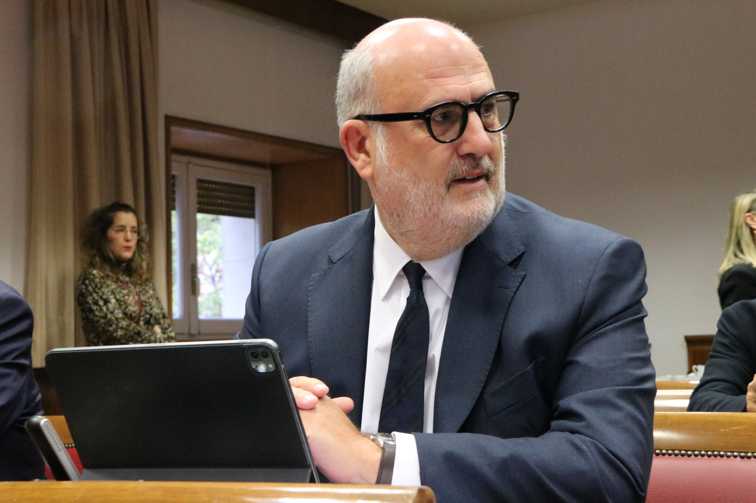 El senador de Junts, Eduard Pujol, a la comissió d'investigació del Senat / ACN