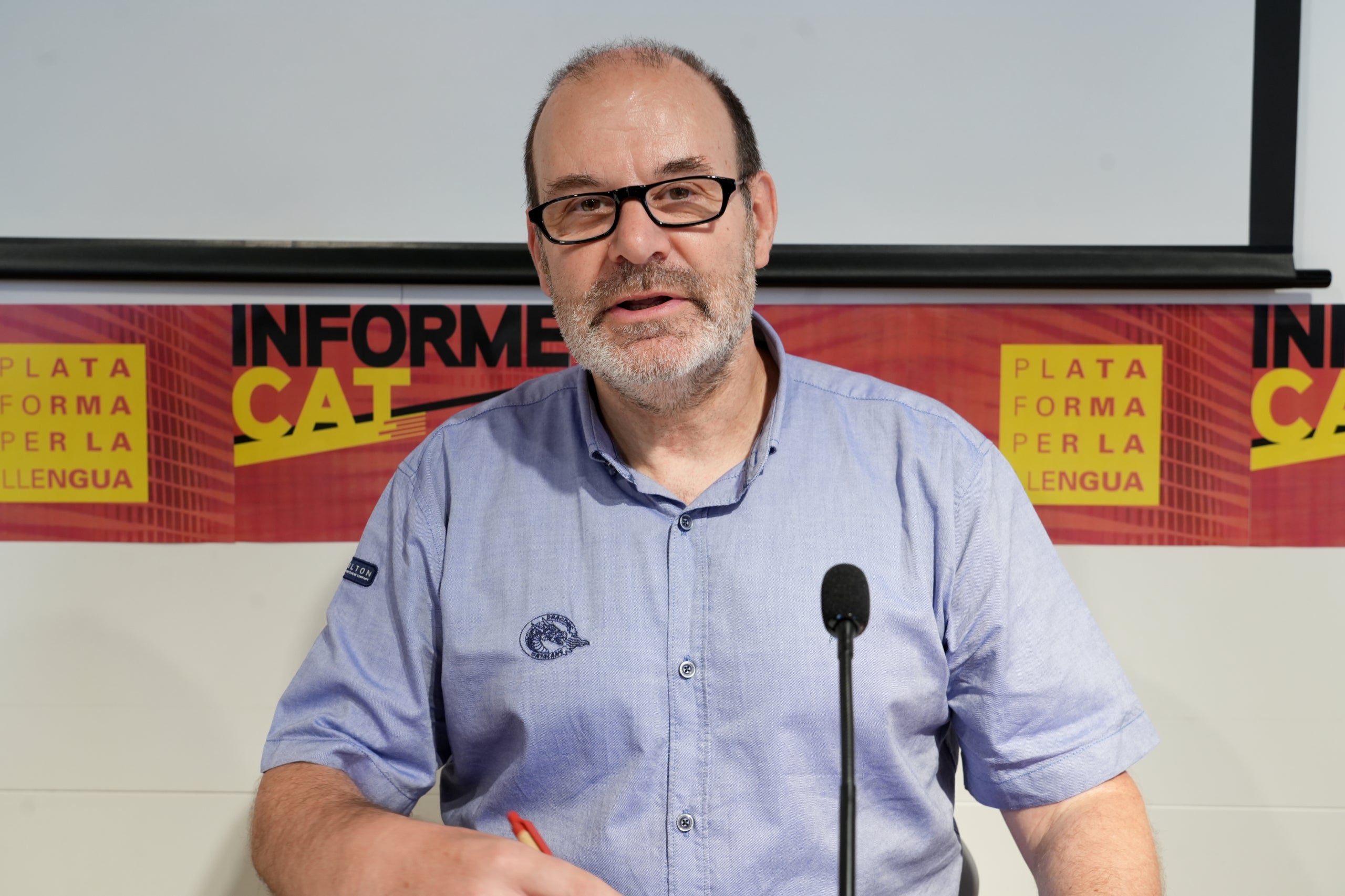 El presidente de Plataforma per la Llengua, Òscar Escuder / ACN