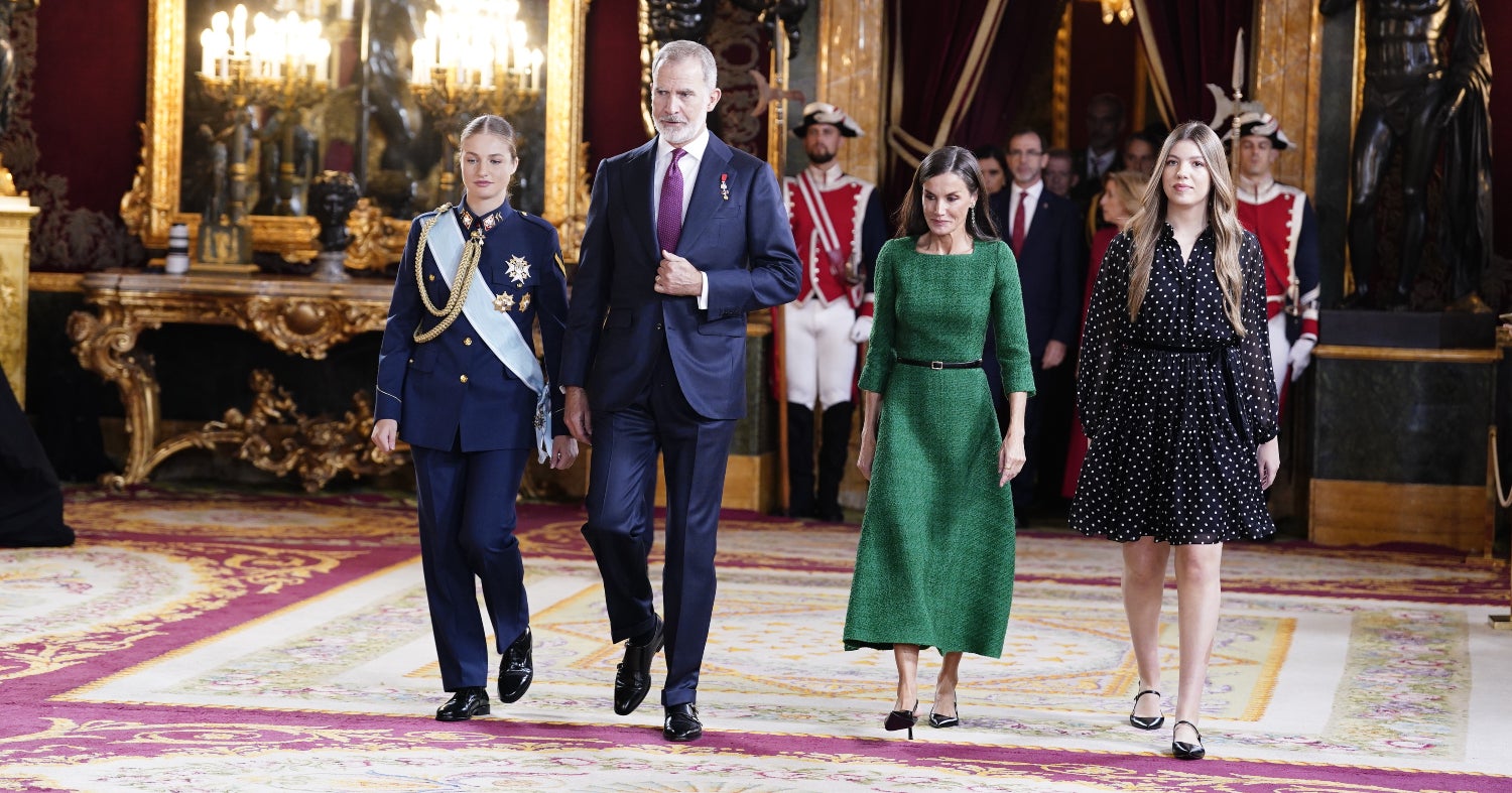 Així anaven vestits els membres de la família reial el 12-O - Europa Press
