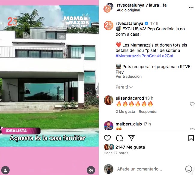 Aquesta és la casa familiar a la que no tornarà Pep Guardiola - Instagram