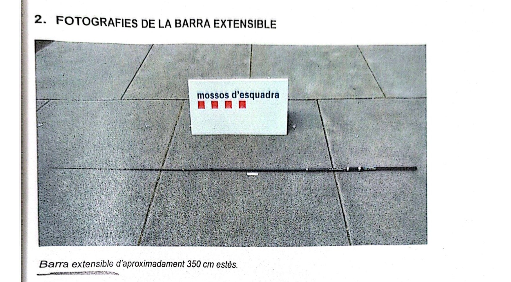 La caña de pescar que los mossos reconvierten en un acto de ataque a los Mossos en Montserrat/QS