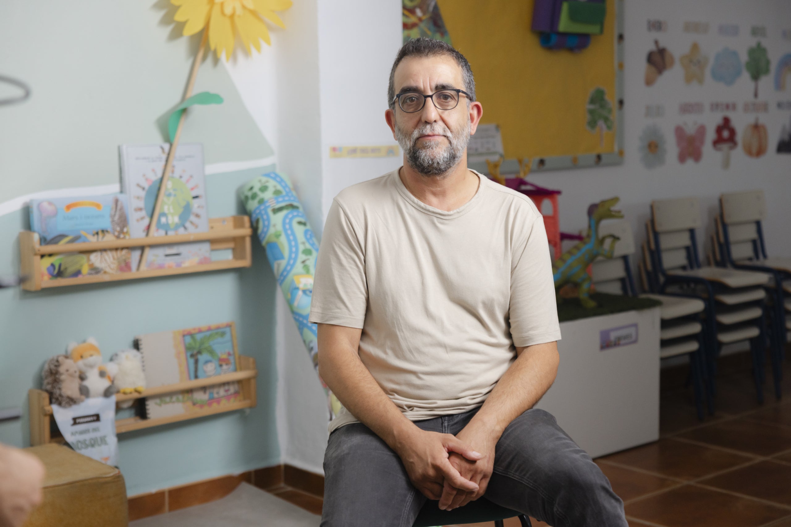 Esteban Burillo, coordinador dels programes socials de l’associació El Arca. © Silvia Villar. Fundació ”la Caixa”