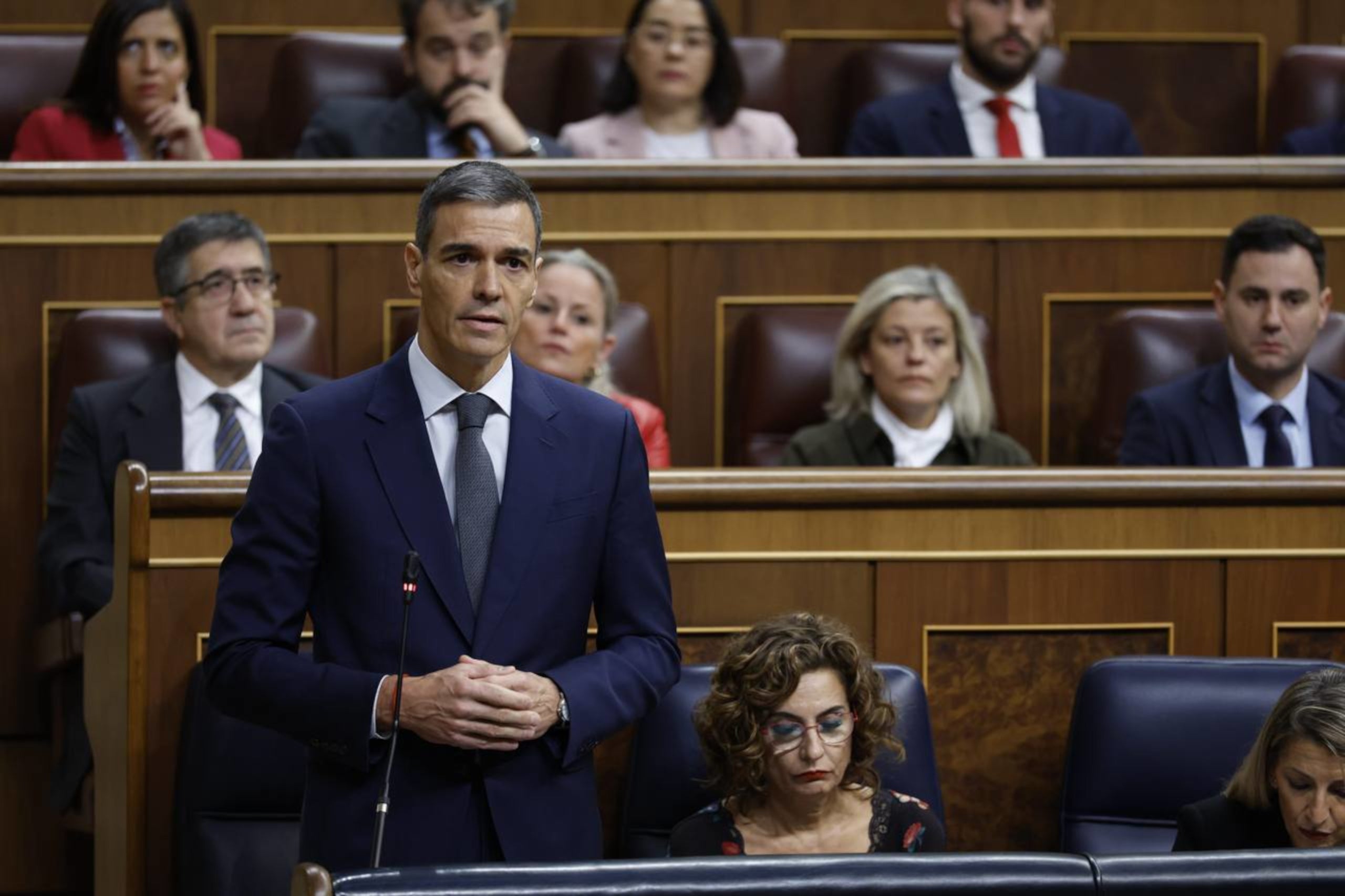 El president del govern espanyol, Pedro Sánchez, en una sessió de control al Congrés / ACN