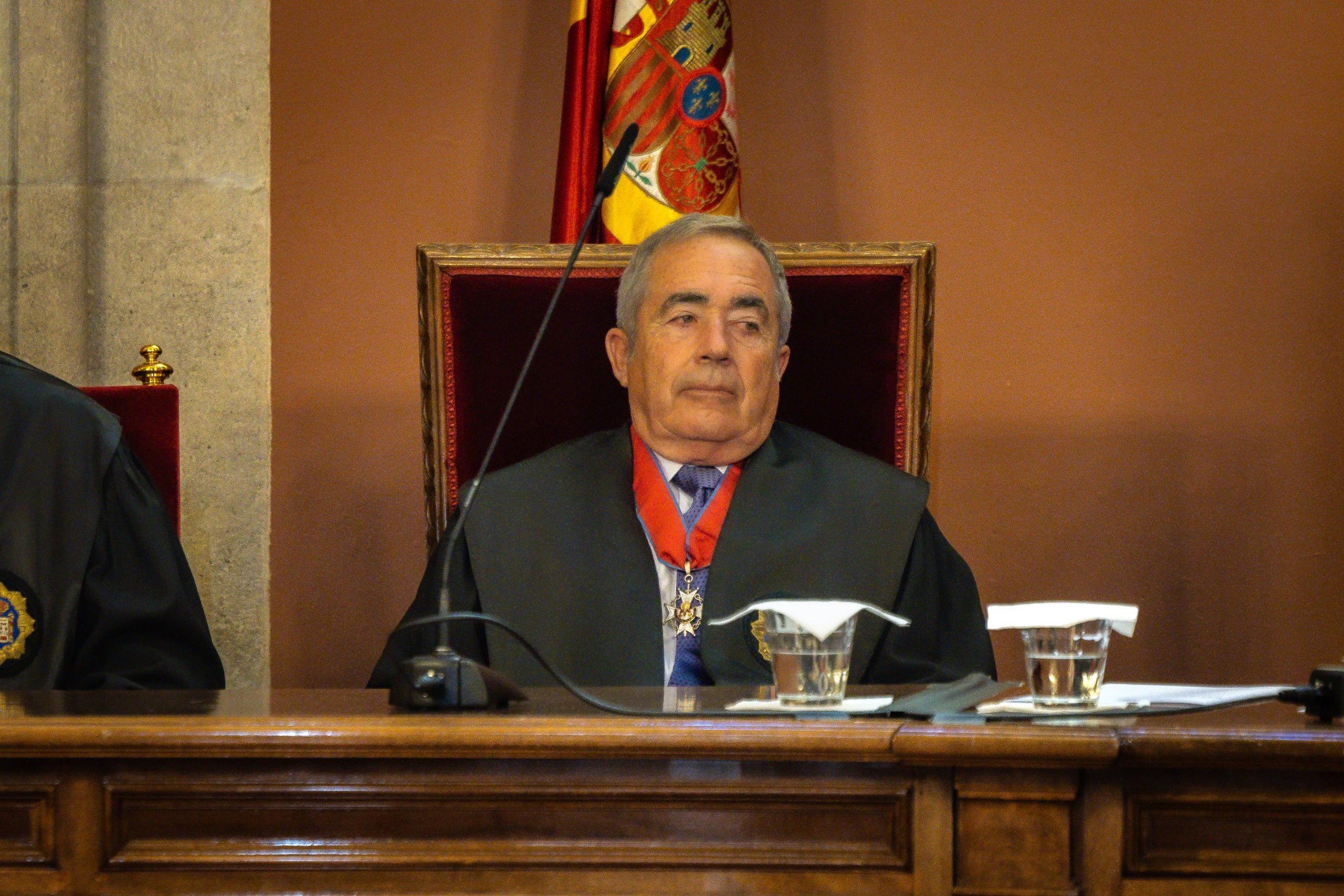 El fiscal superior de Catalunya, Francisco Bañeres, en la cerimònia d'obertura de l'any judicial d'aquest migdia/Jordi Borràs/ACN