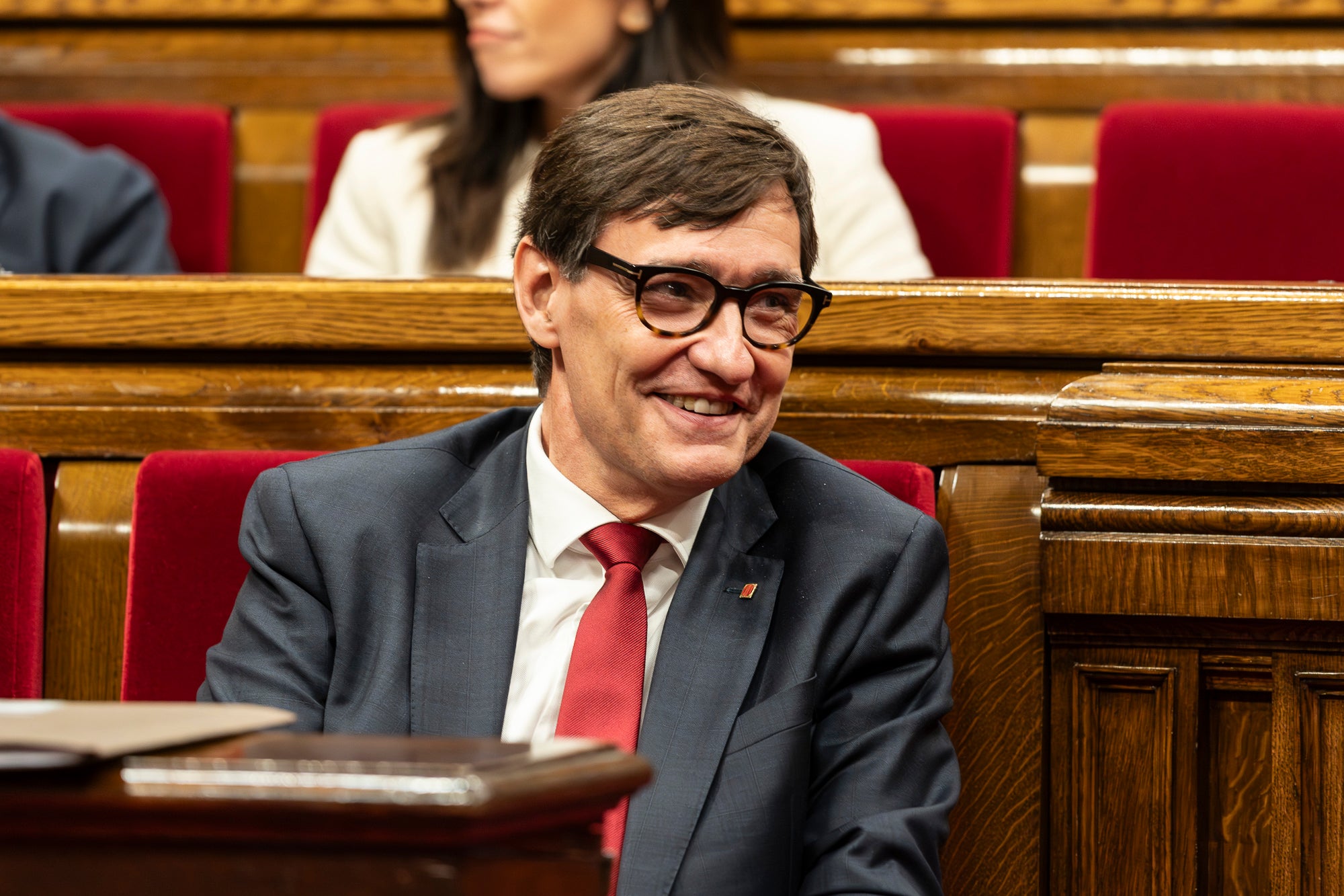 Salvador Illa en el debate de política General en el Parlamento de Cataluña 07.10.2025 | Mireia comas