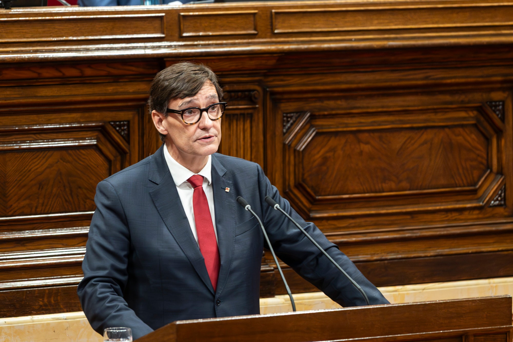 Salvador Illa al debat de política General al Parlament de Catalunya 07.10.2025 | Mireia comas