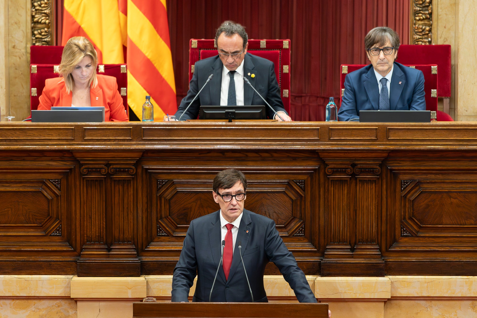Salvador Illa al debat de política General al Parlament de Catalunya 07.10.2025 | Mireia comas