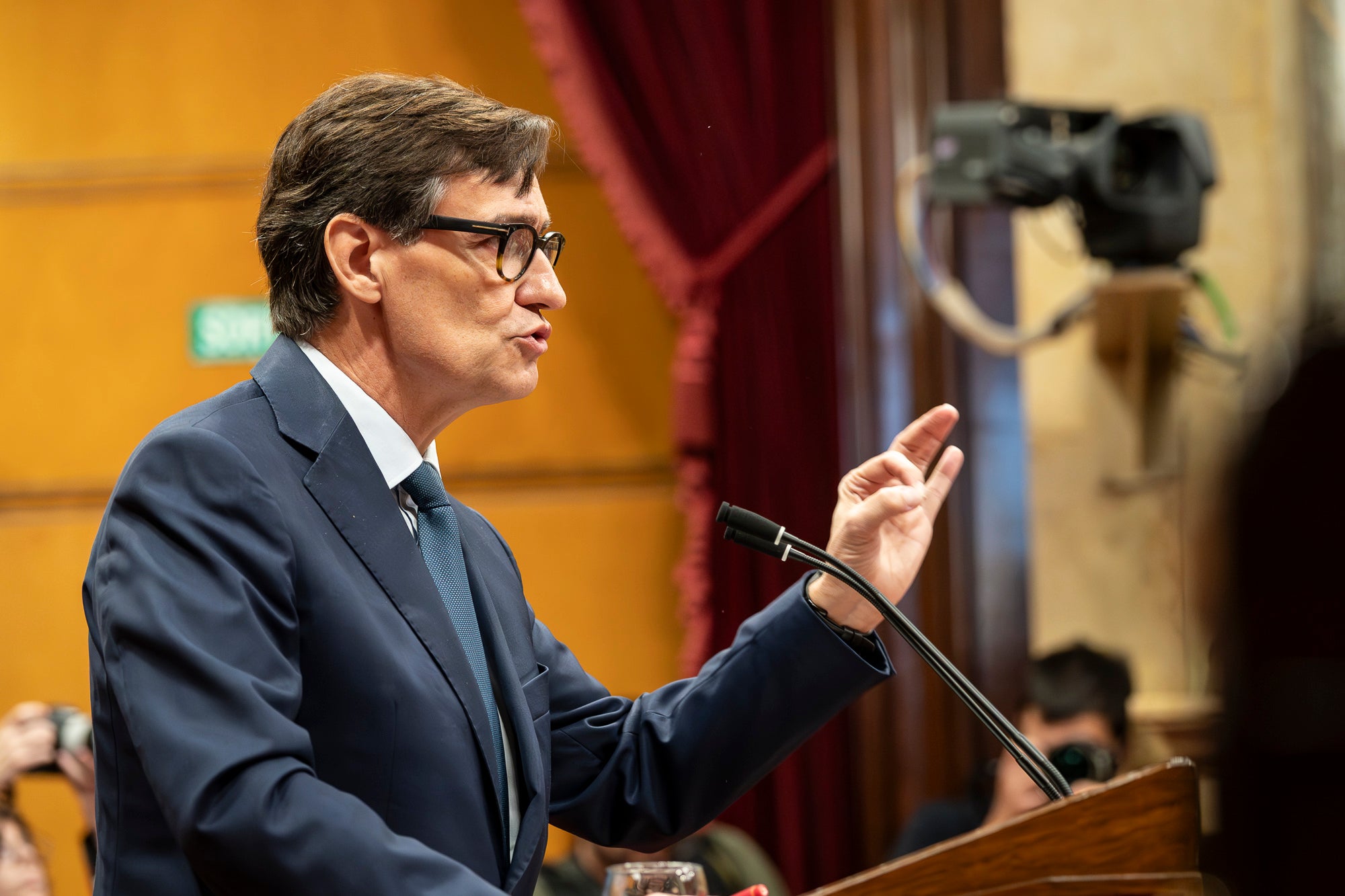 Salvador Illa al debat de política general al Parlament de Catalunya 08.10.2025 | Mireia Comas