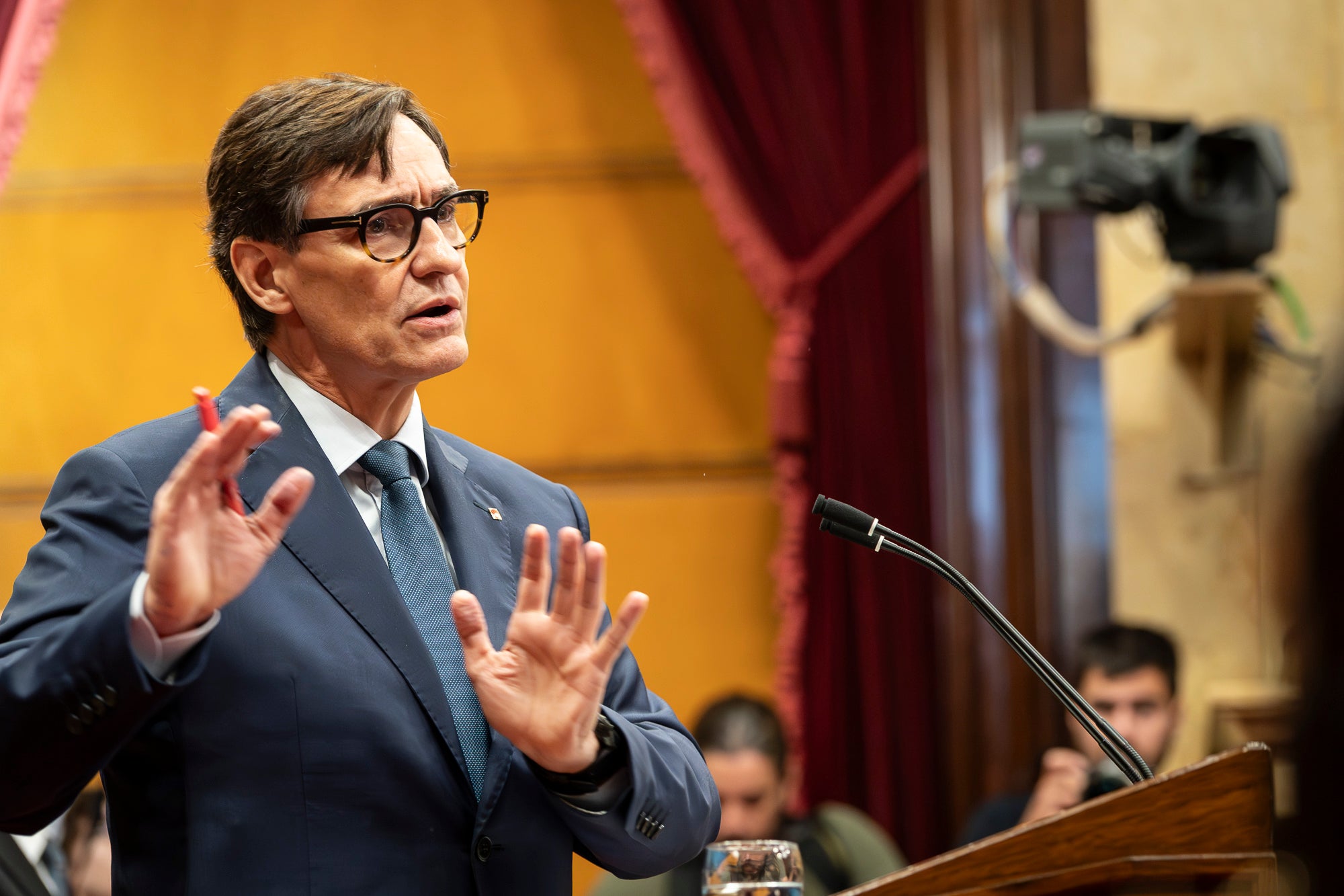 Salvador Illa al debat de política general al Parlament de Catalunya 08.10.2025 | Mireia Comas