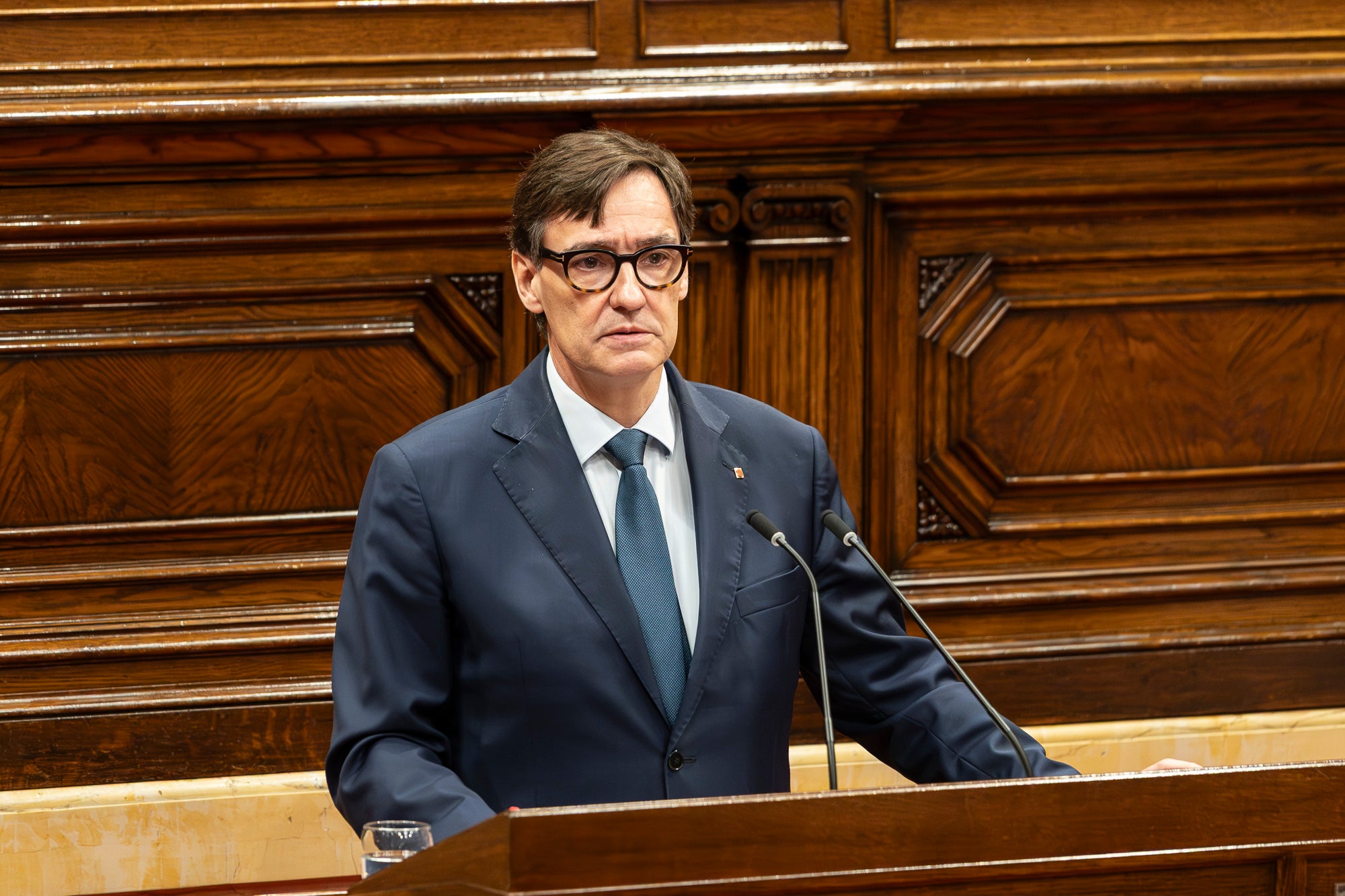 Salvador Illa al debat de política general al Parlament de Catalunya 08.10.2025 | Mireia Comas