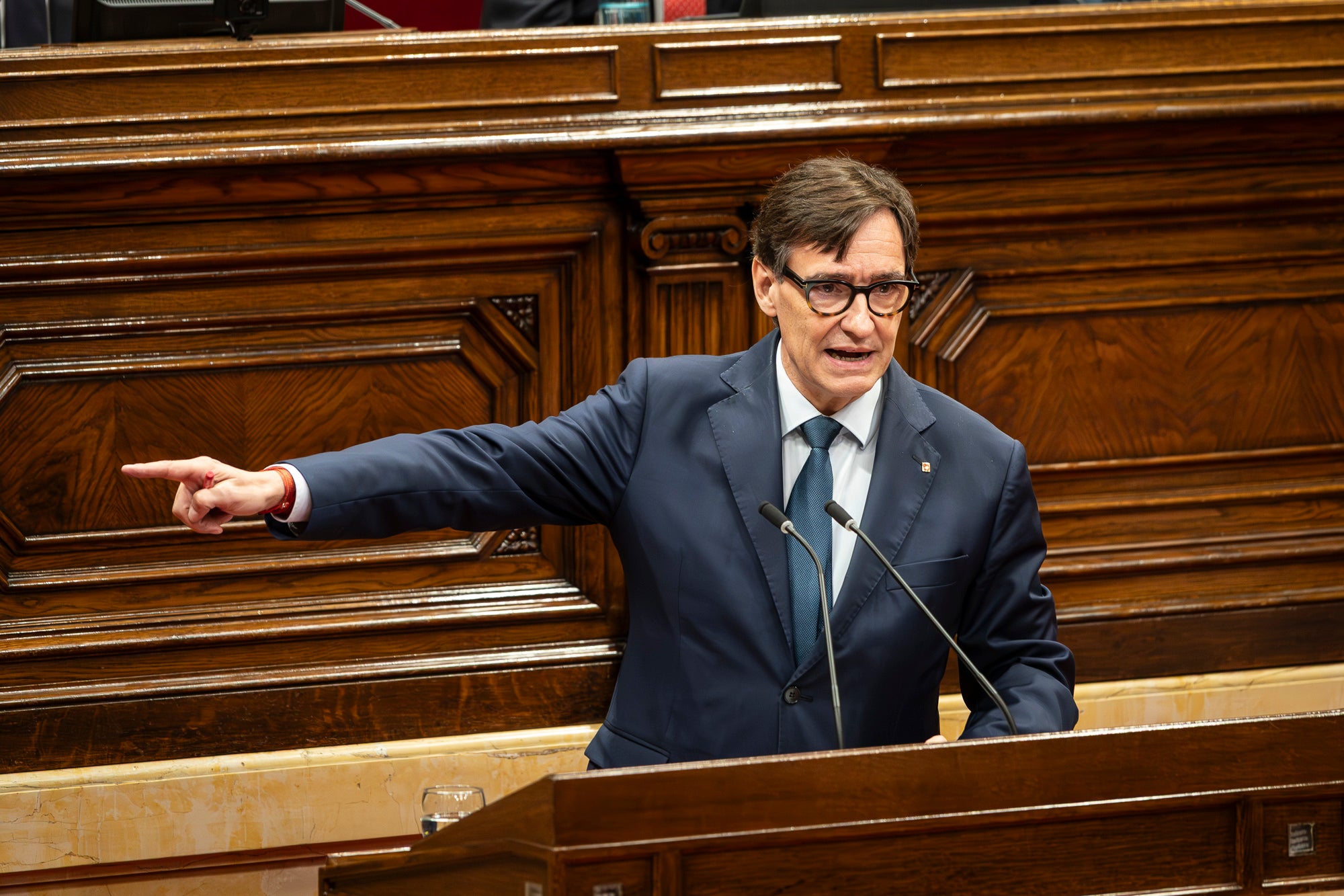 Salvador Illa al debat de política general al Parlament de Catalunya 08.10.2025 | Mireia Comas