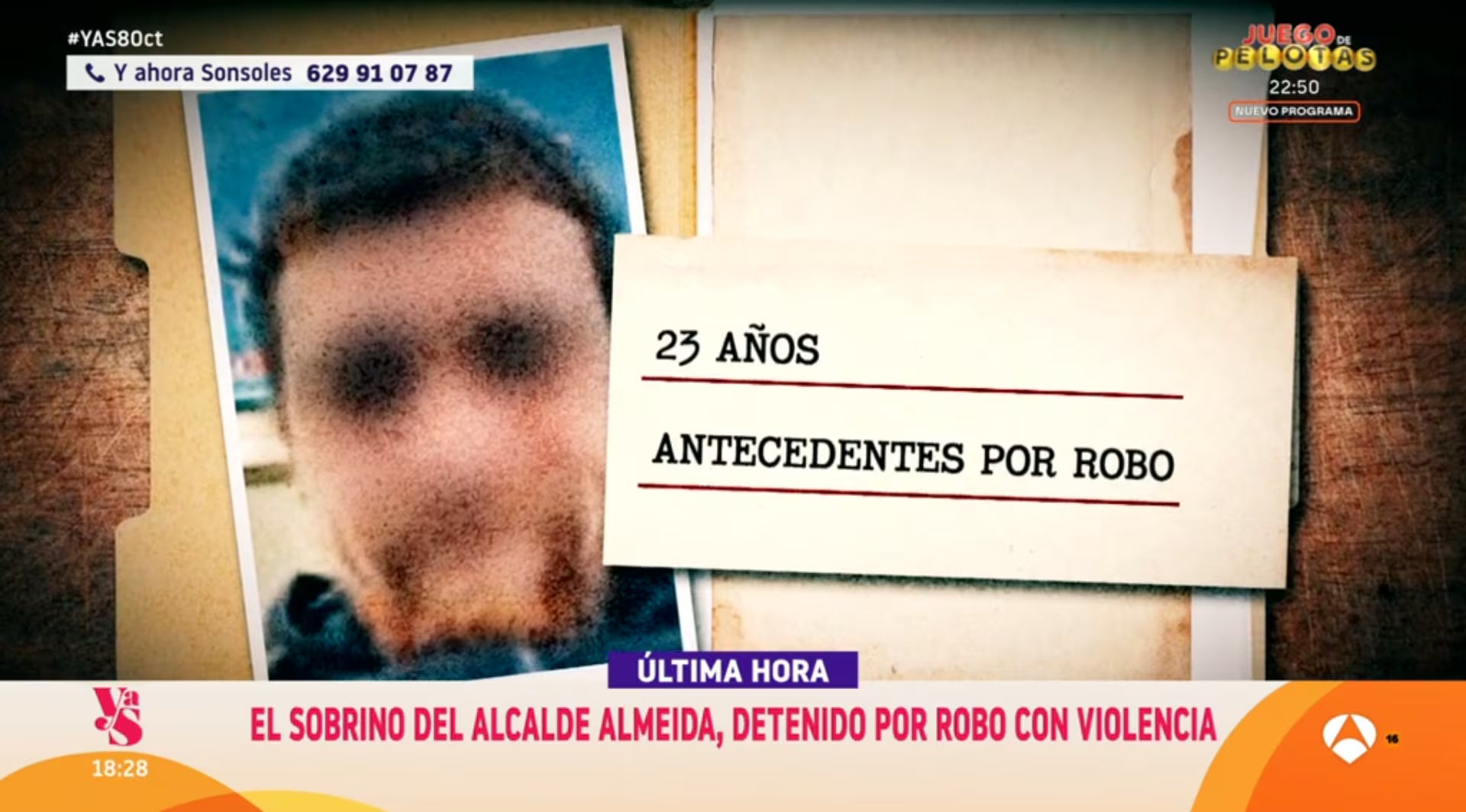 El programa d'Antena 3 ha donat detalls dels antecedents del jove