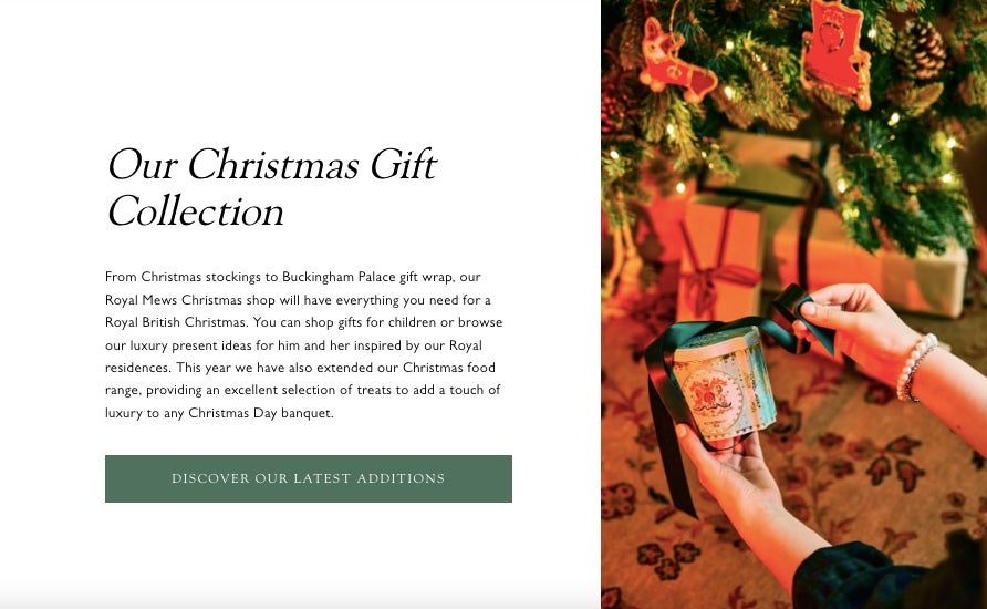 Es posarà a la venda una col·lecció especial de Nadal a Buckingham Palace | Web Royal Collection